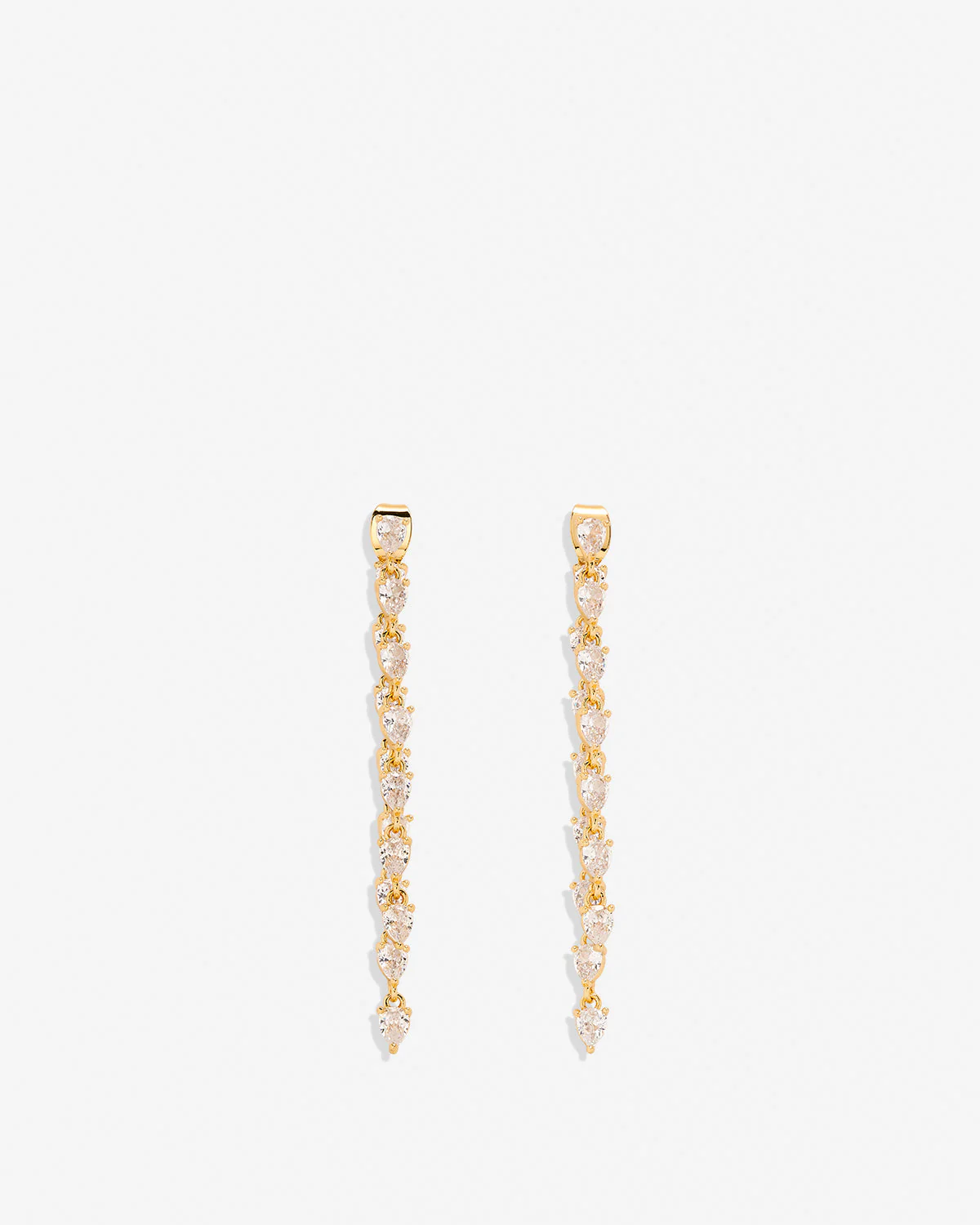 By My Side Pear Cut Chandelier Earrings - Image 7