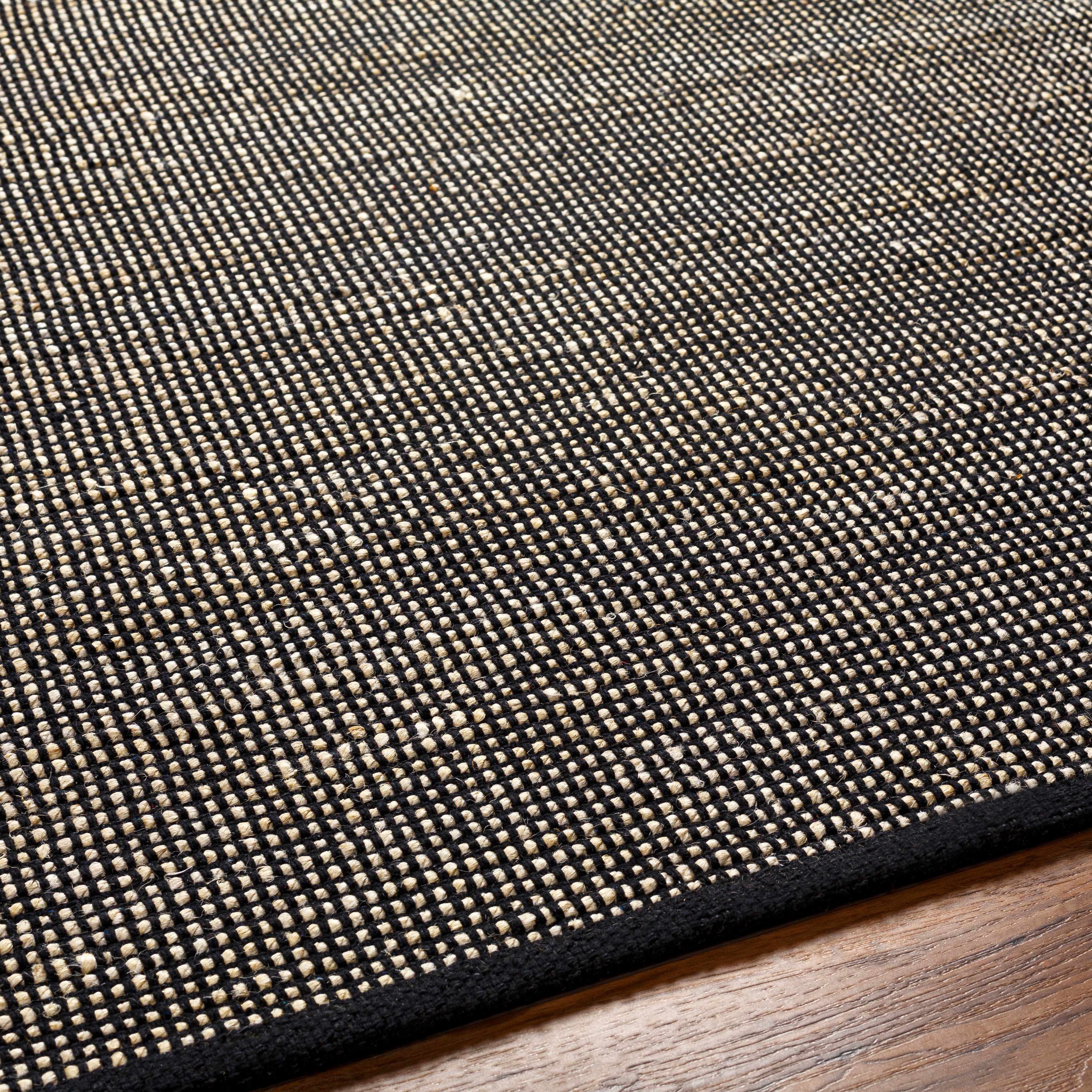 Byrne Black Jute Rug - Clearance - Image 7