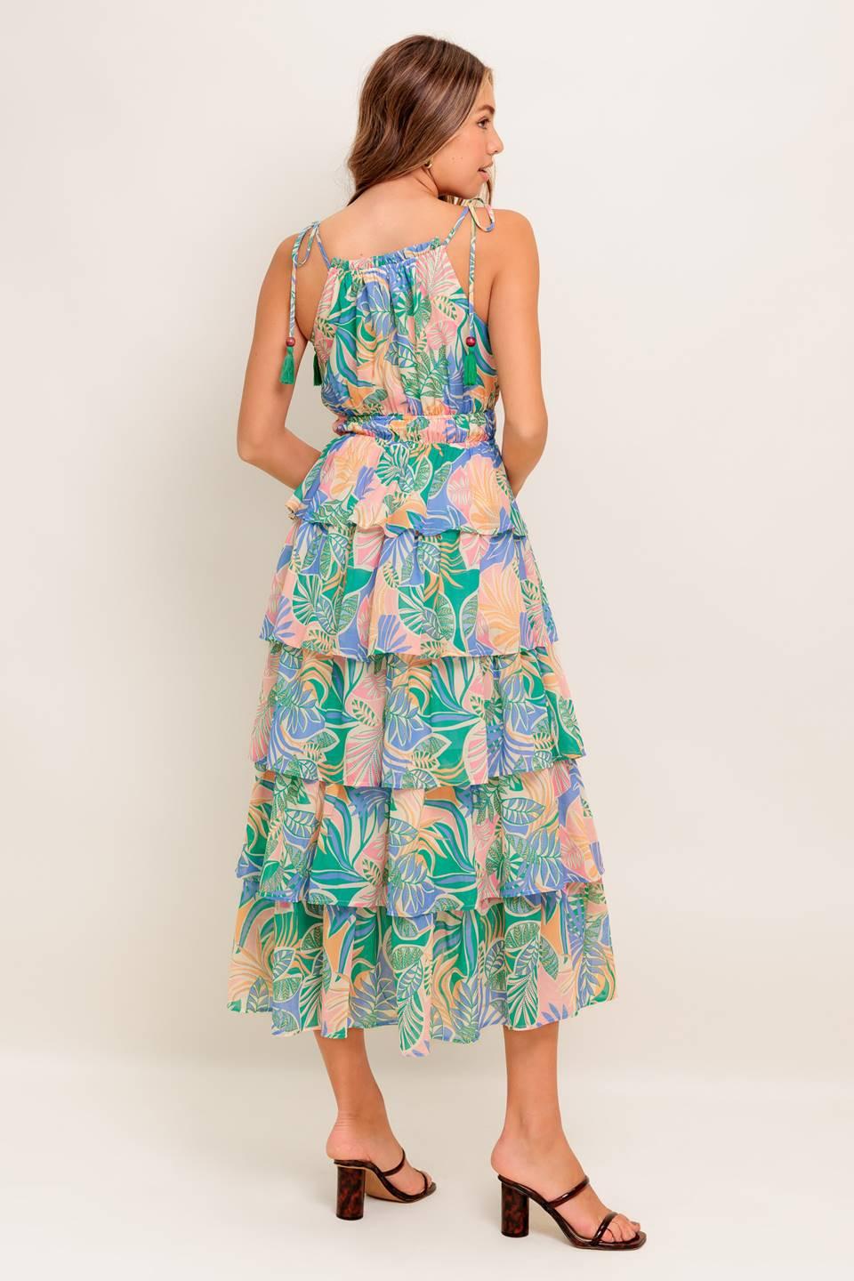 Cabana Dreams Woven Midi Dress - Image 6