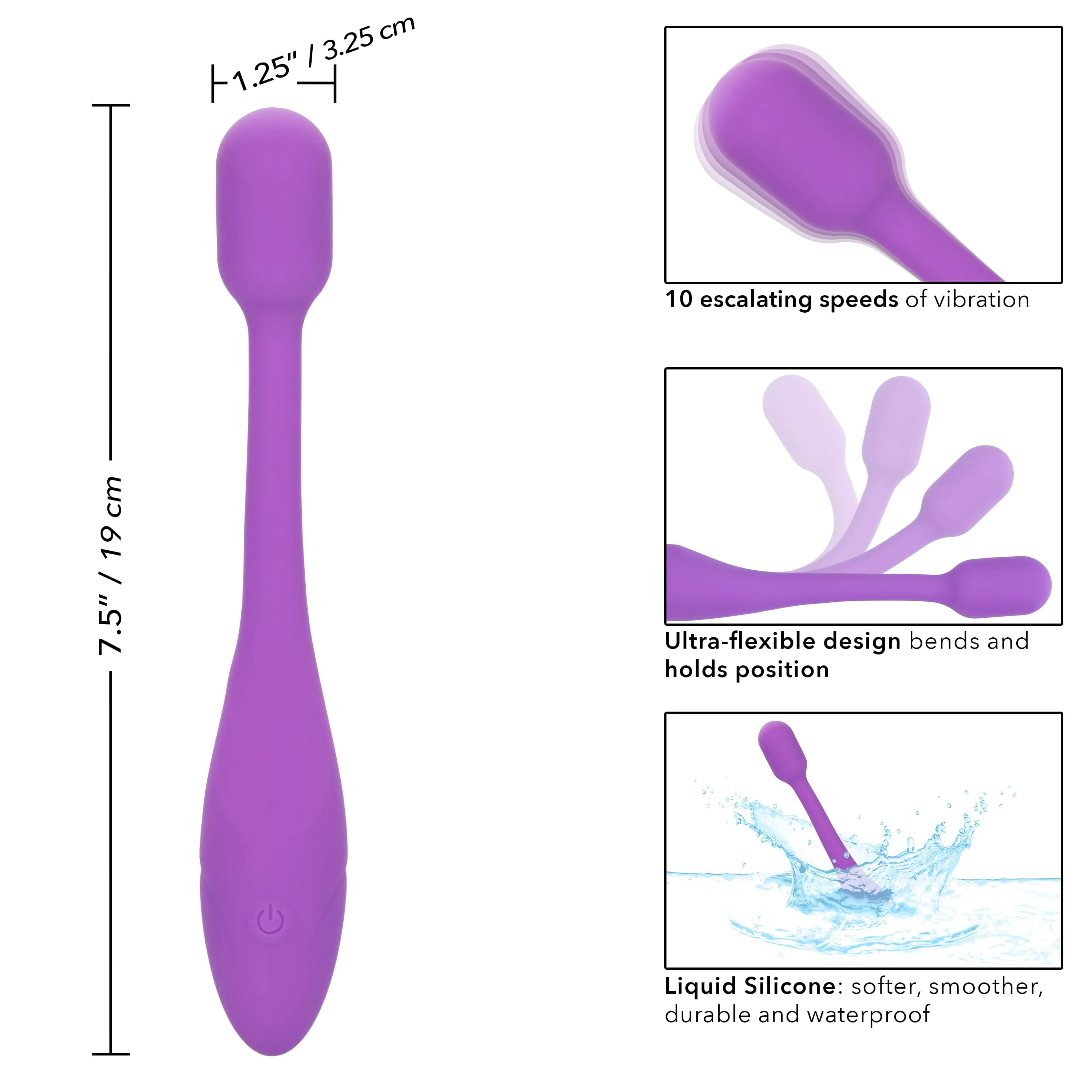 CalExotics Bliss Liquid Silicone Flex-O-Teaser - Image 2