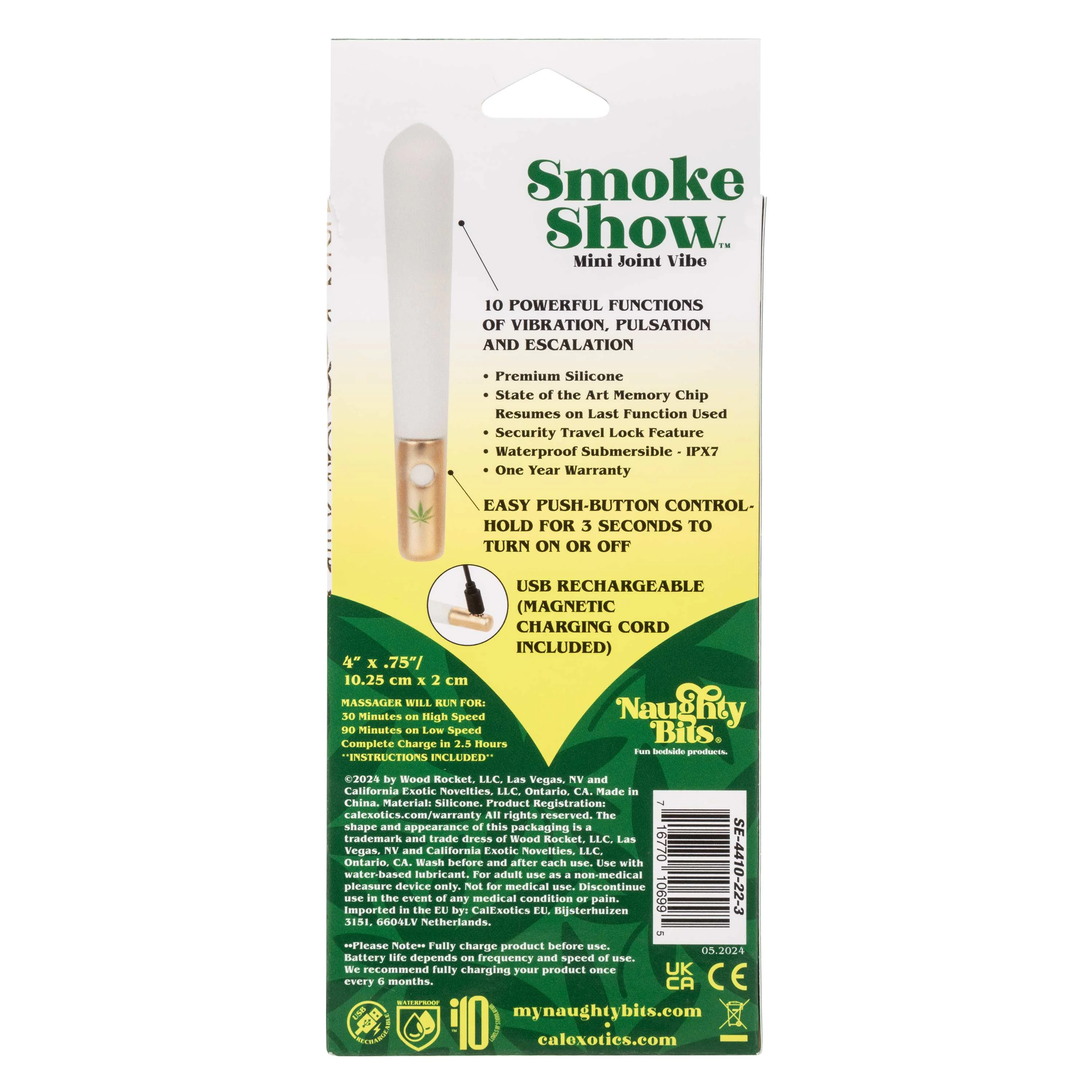 CalExotics Naughty Bits Smoke Show Mini Joint Vibe - Image 3
