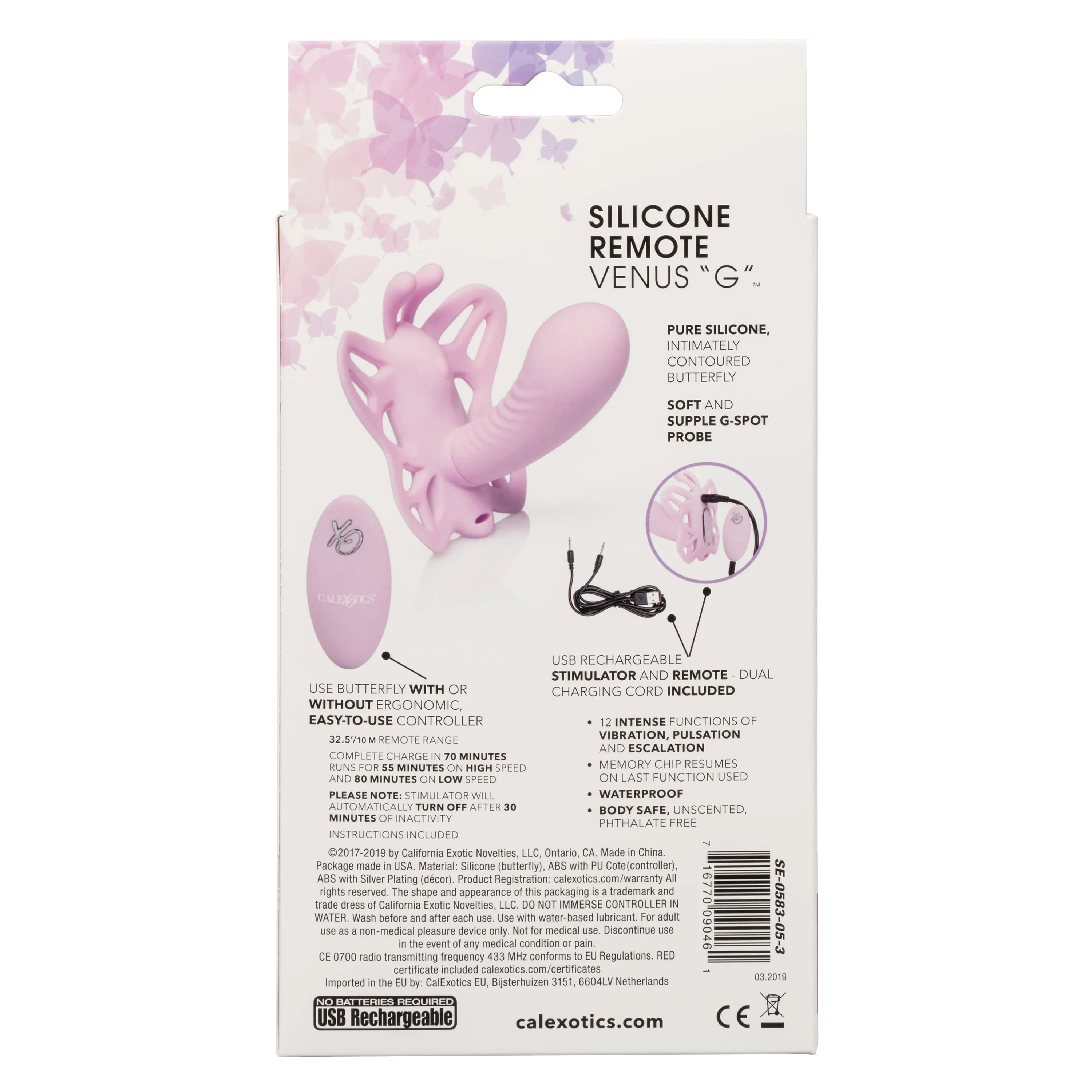 CalExotics Venus Butterfly Silicone Remote Venus "G" - Image 2