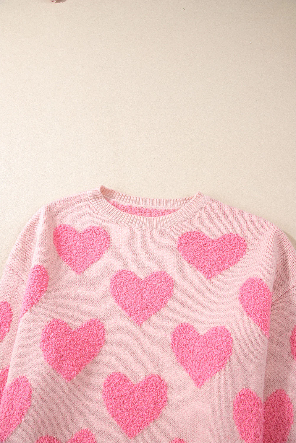 Threaded Pear Cali Heart Jacquard Knit Sweater - Image 3