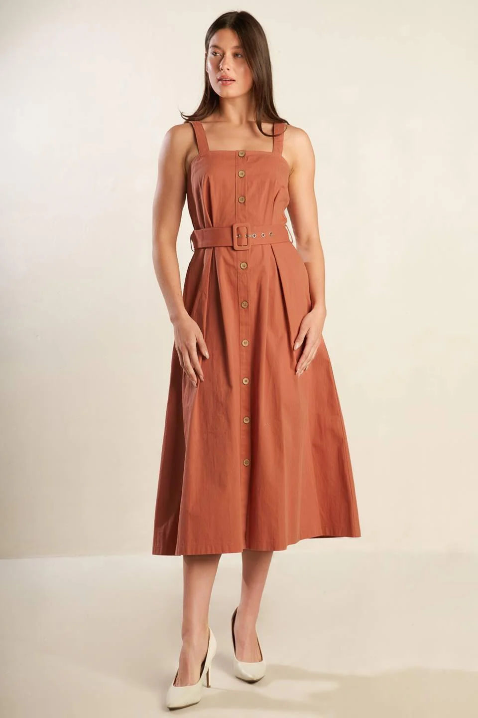 California Dreaming Woven Midi Dress - Image 9