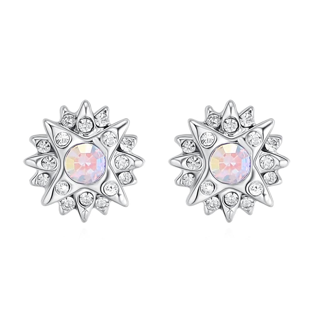 Aurora Borealis Swarovski Crystal Star Stud Earrings - Image 2