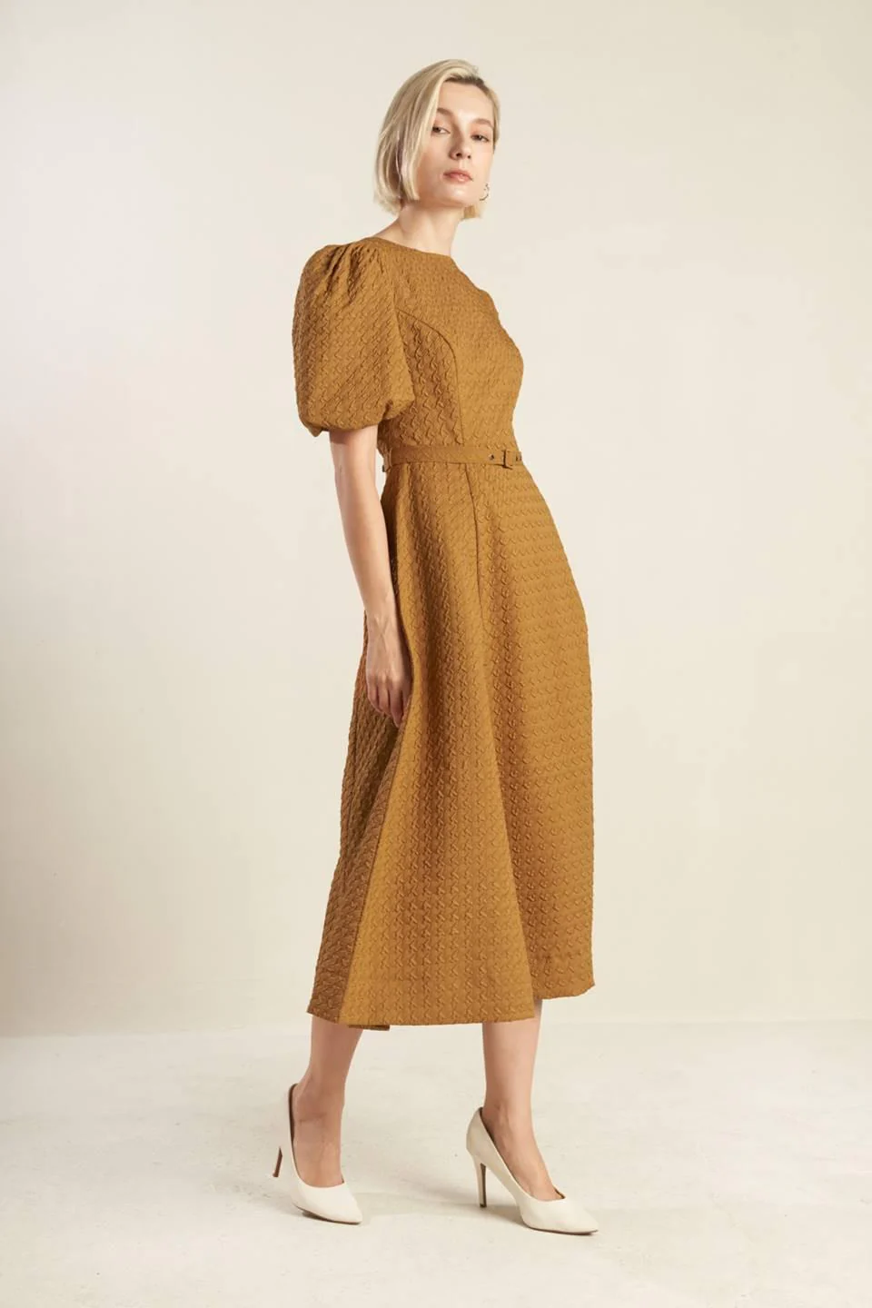 Can't Stop Me Woven Midi Dress - Image 3