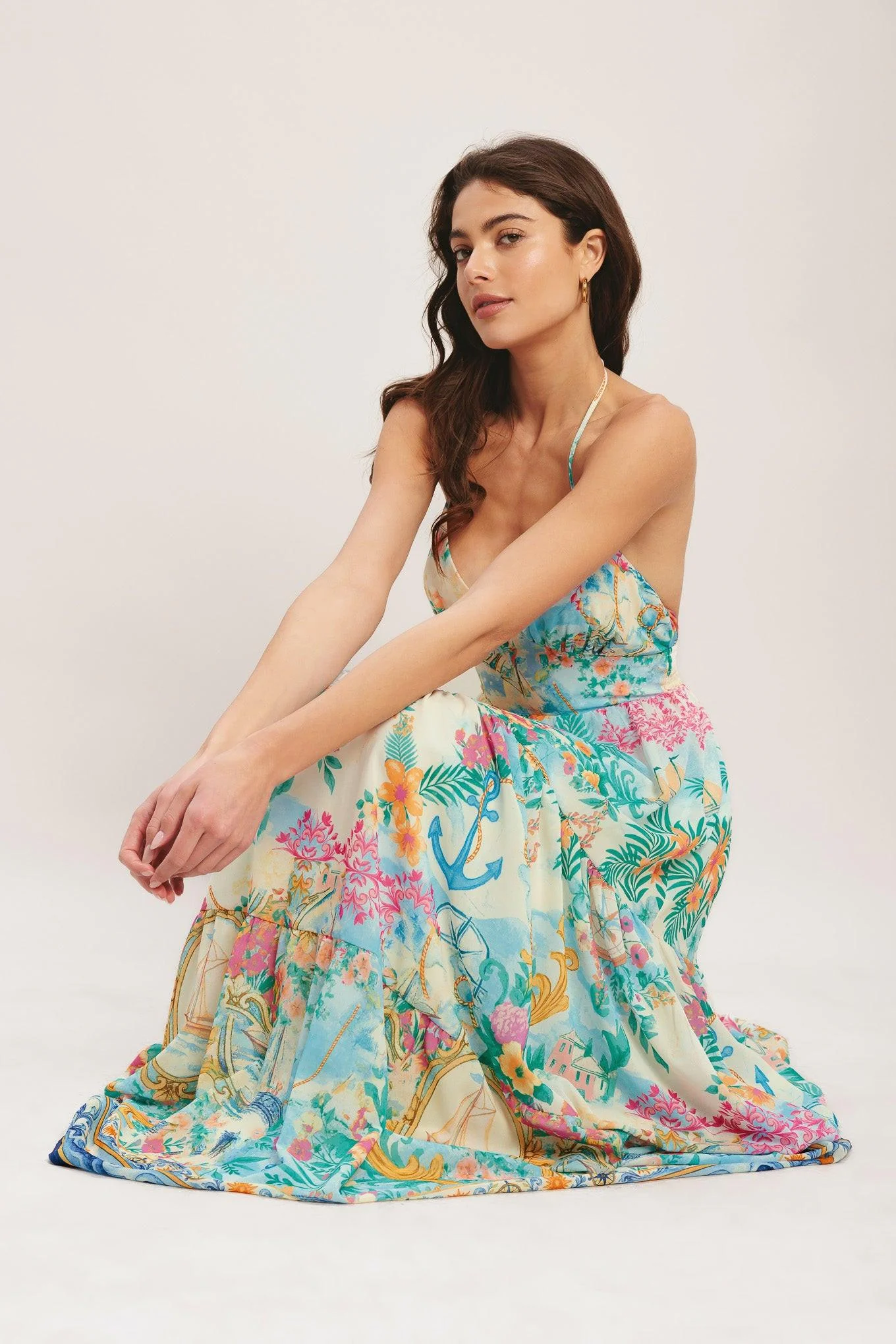 Capri Sail Away Woven Maxi Dress - Image 7