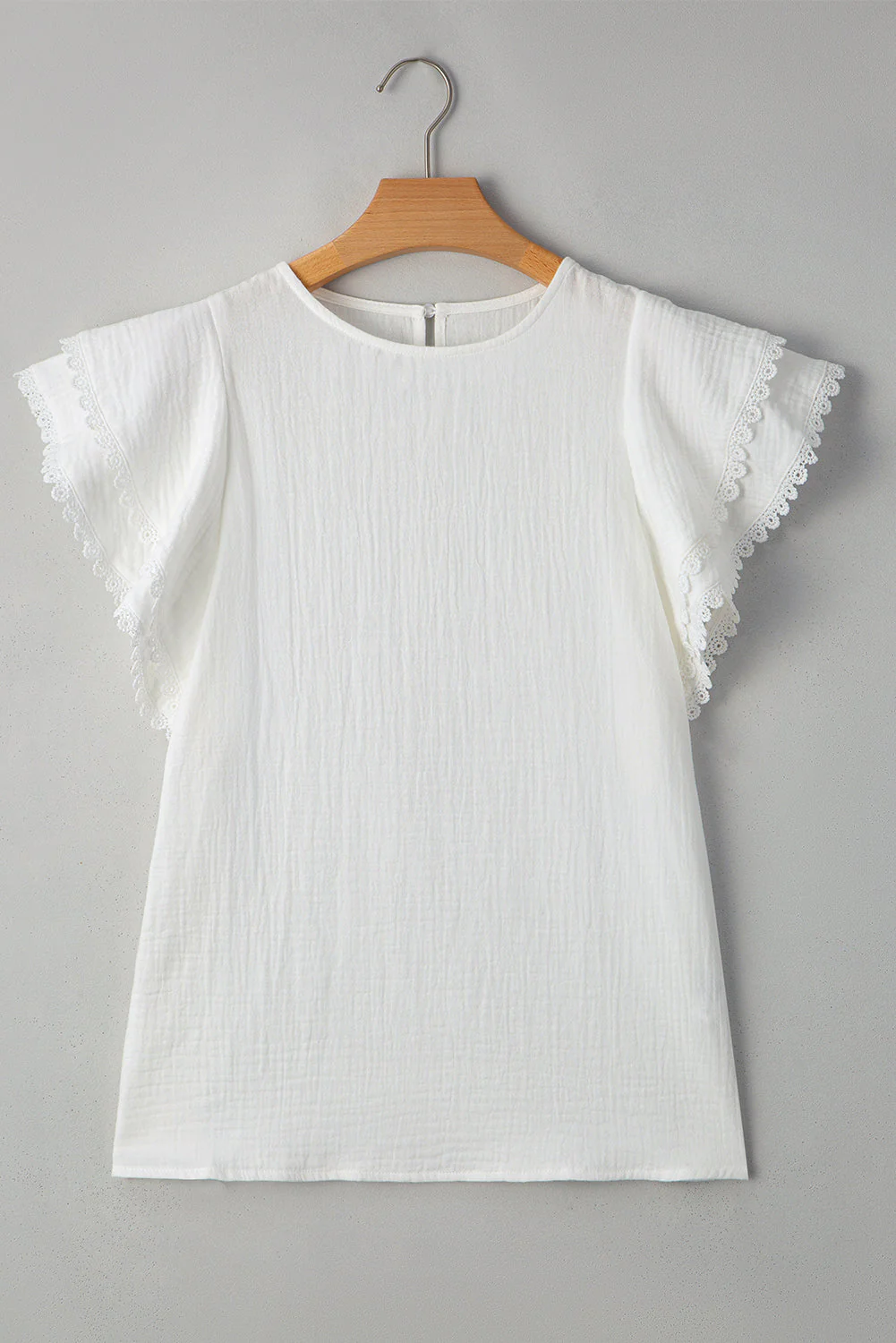 Threaded Pear Cecelia Ruffled Flutter Sleeve Blouse - Image 9