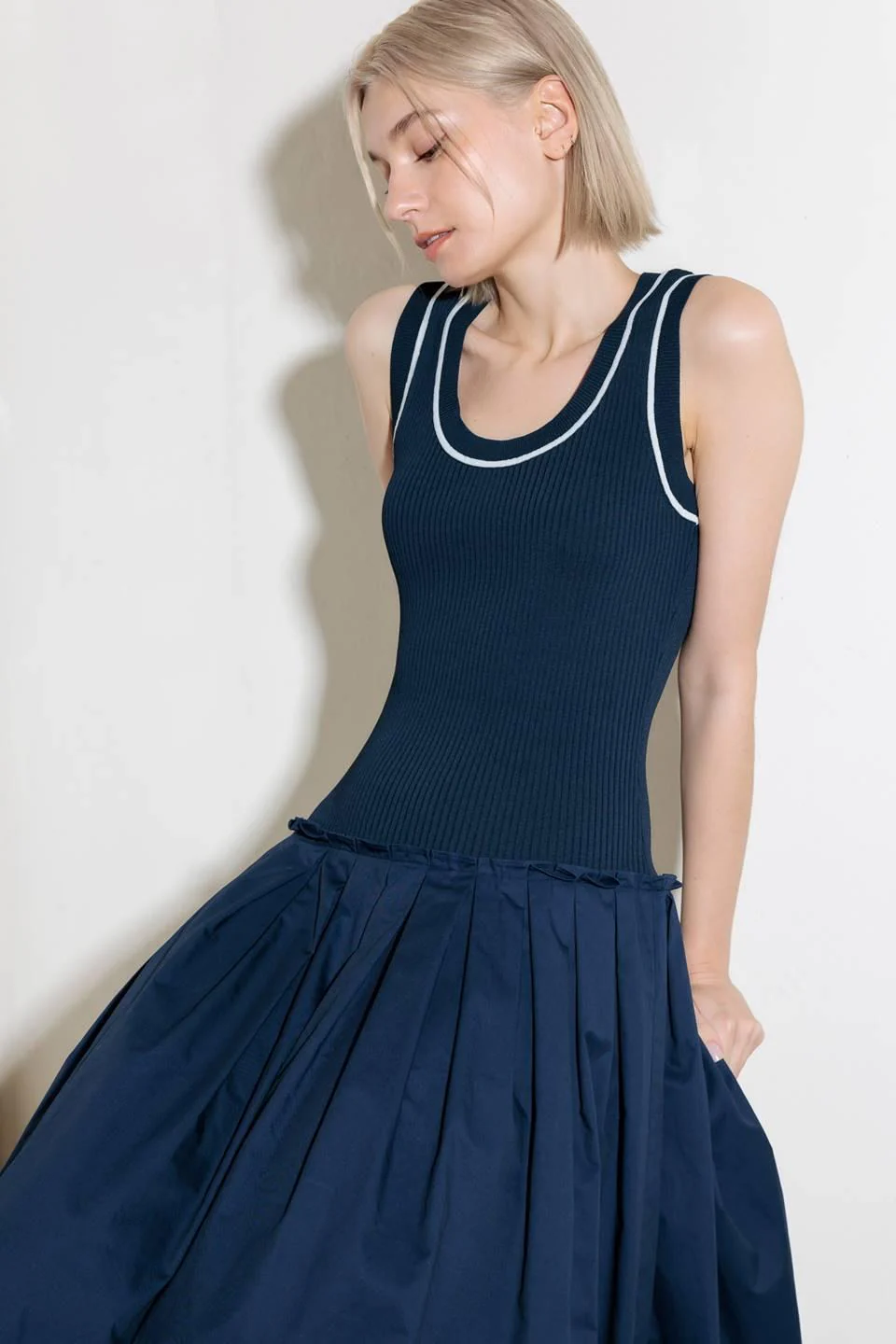 Celebrate Everyday Navy Dress - Image 3