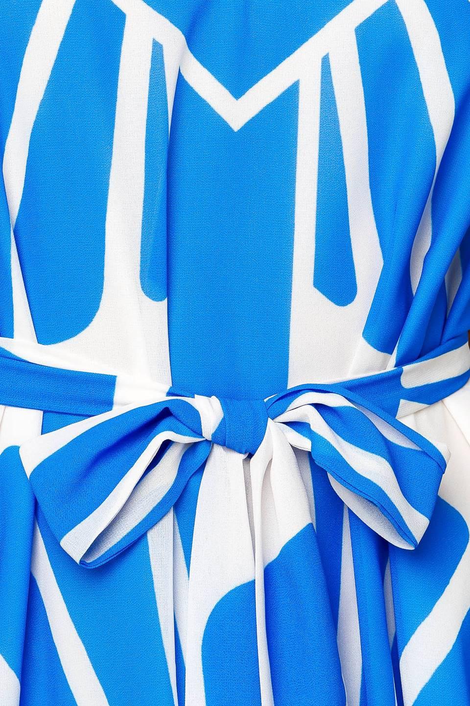 Celebration Time Blue Woven Maxi Dress - Image 8