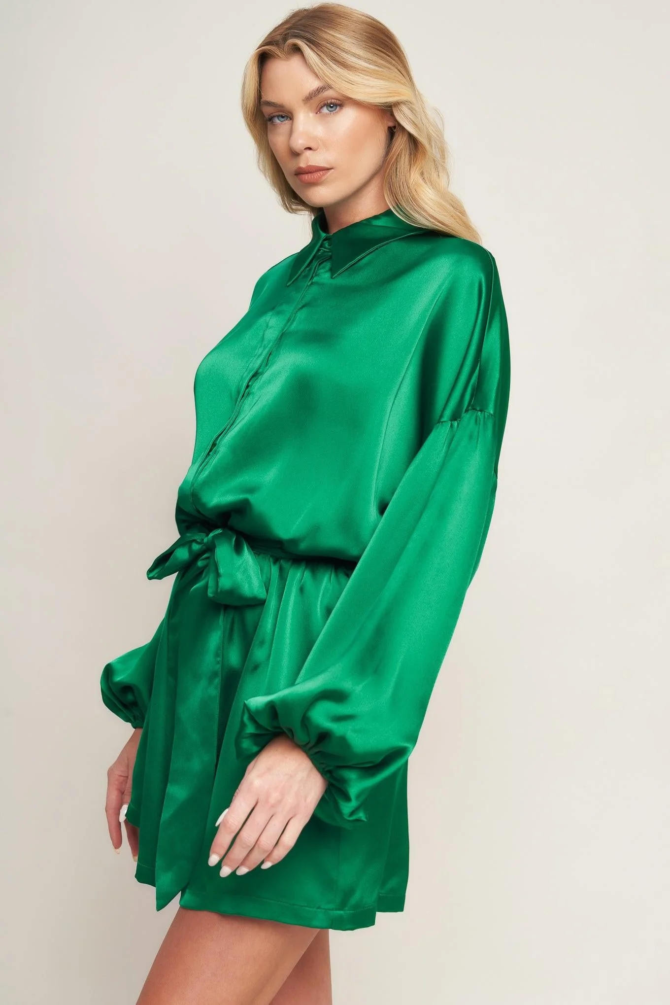 Celebration Time Woven Satin Romper - Image 6
