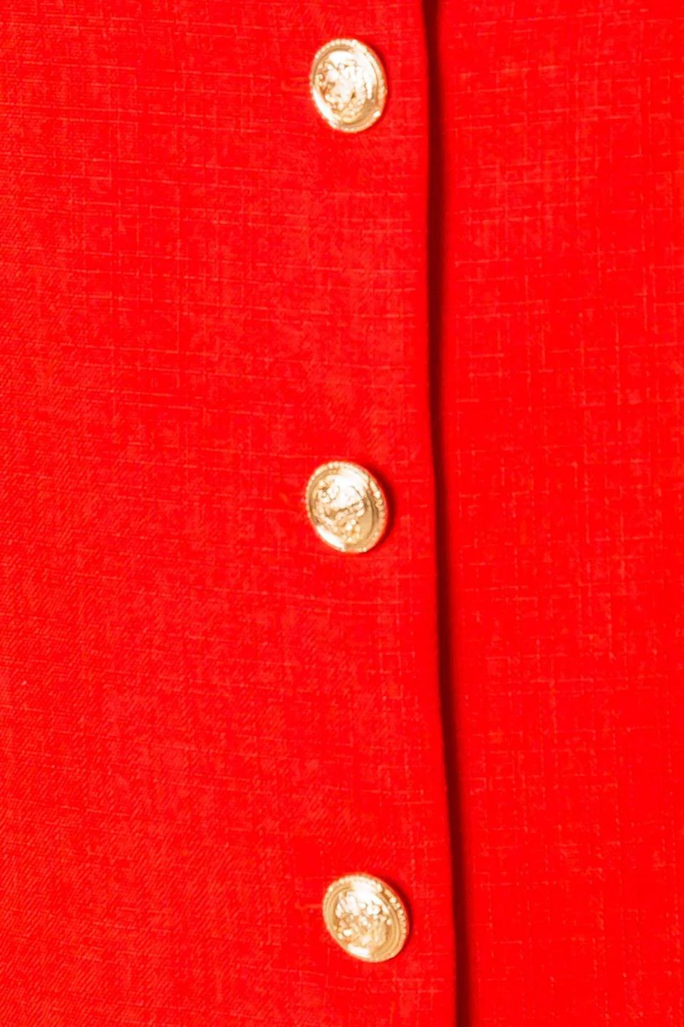 Chasing Joy Red Woven Mini Dress - Image 8