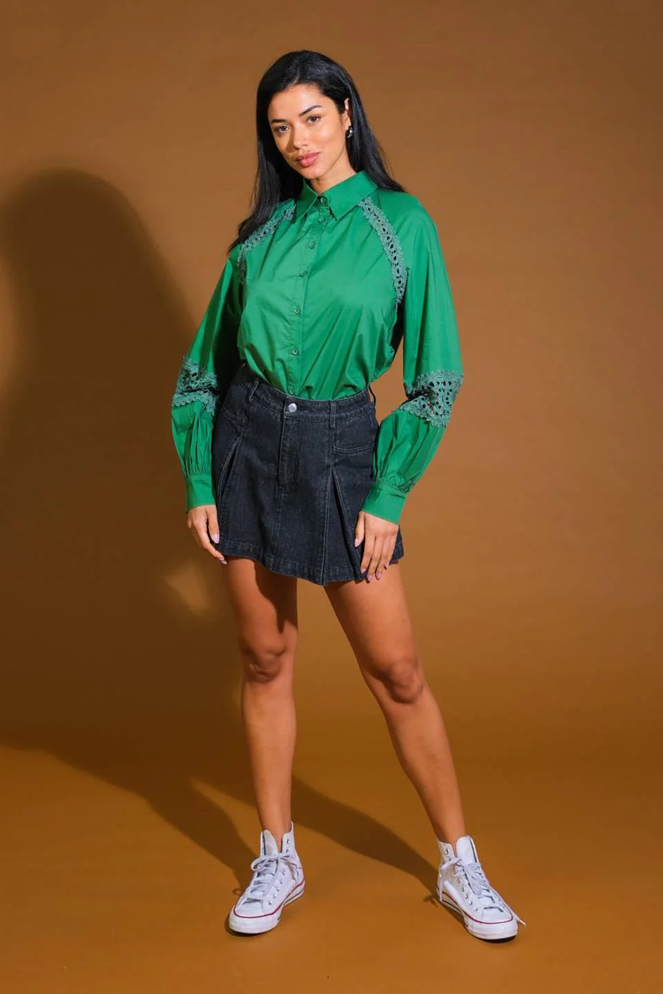 Check Yourself Woven Top - Image 3