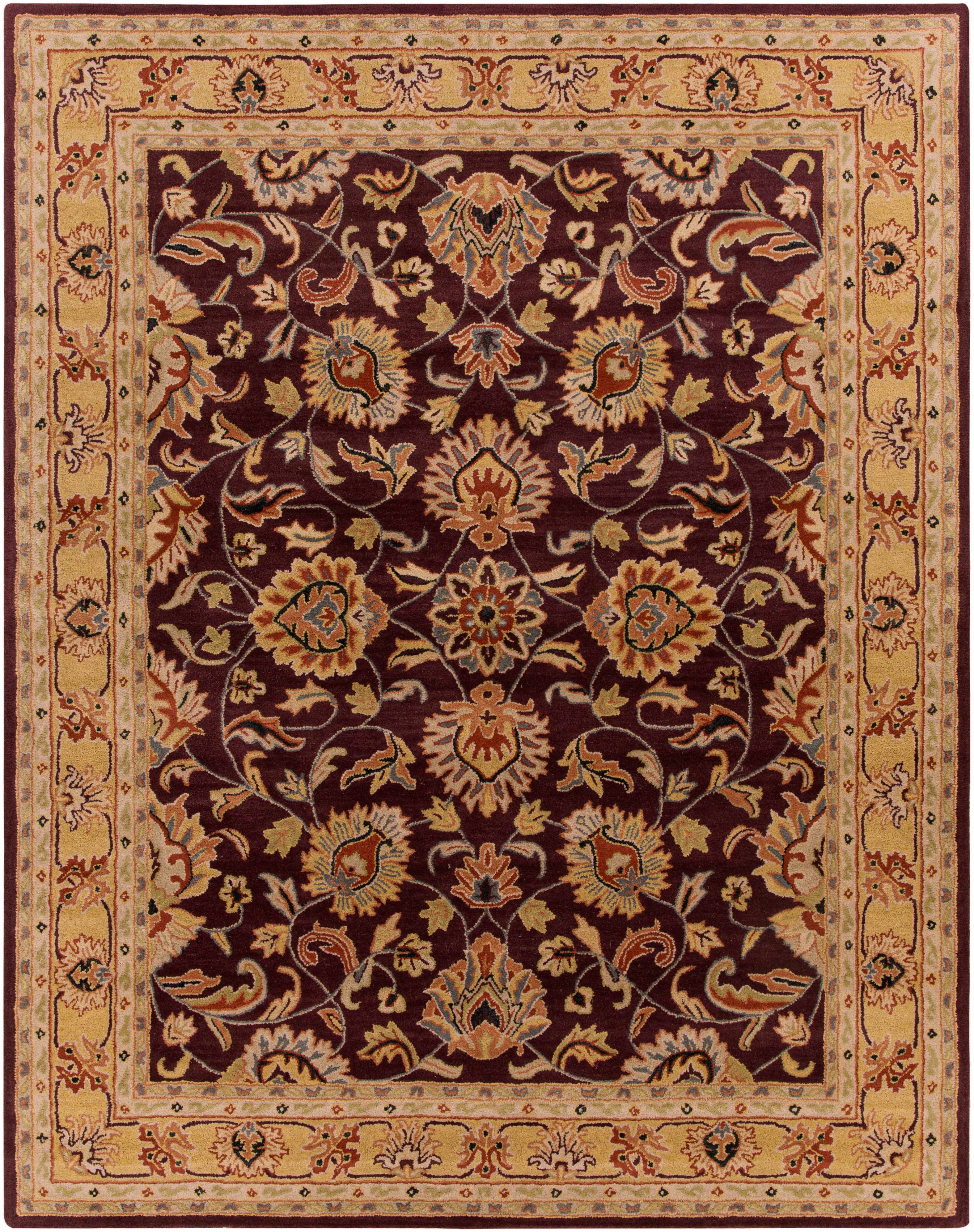 Cherryfield Burgundy 1024 Wool Area Rug - Image 16