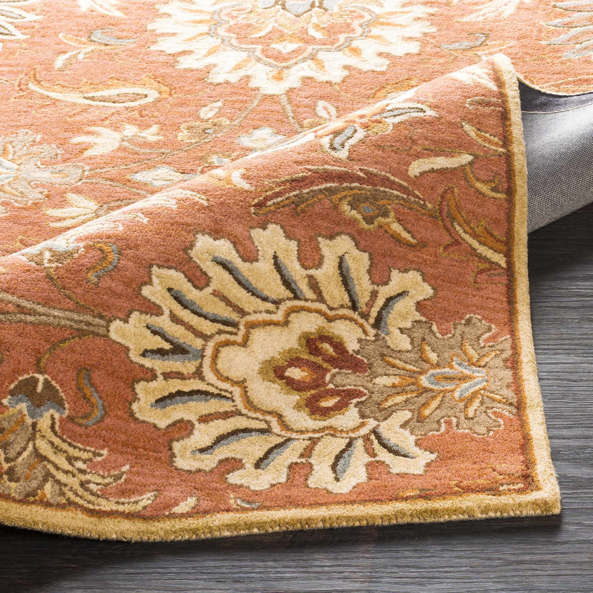 Chesterton Hand Tufted Orange 1112 Area Rug - Image 5