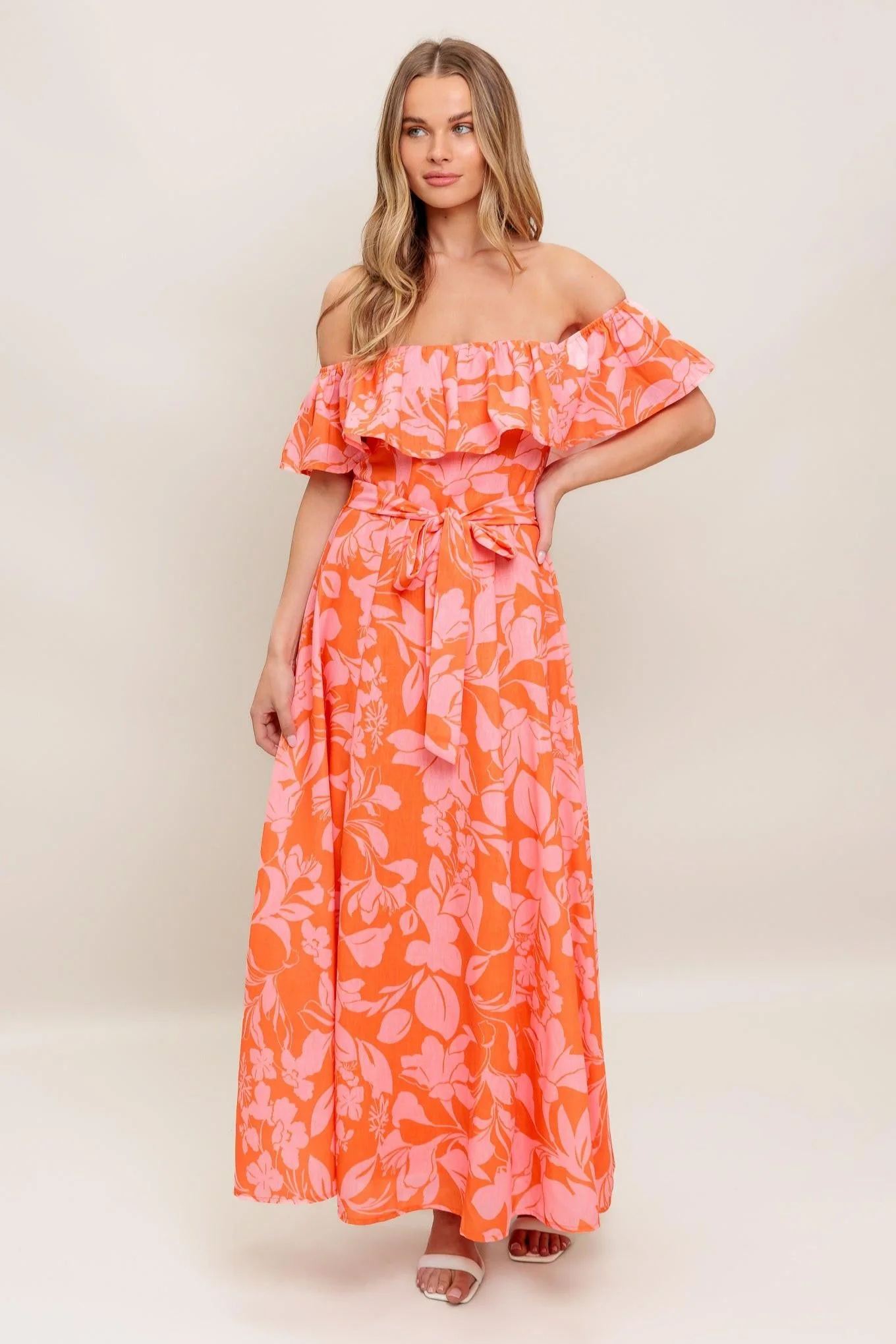 Citrus Garden Woven Midi Dress - Image 7