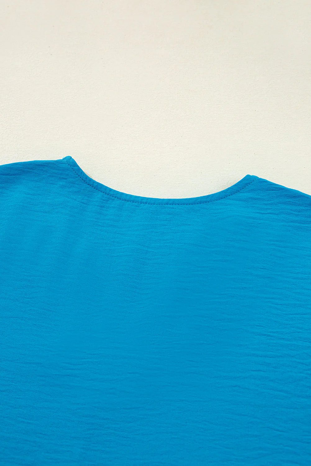 Threaded Pear Clara V Neckline Crinkled Blouse - Image 4