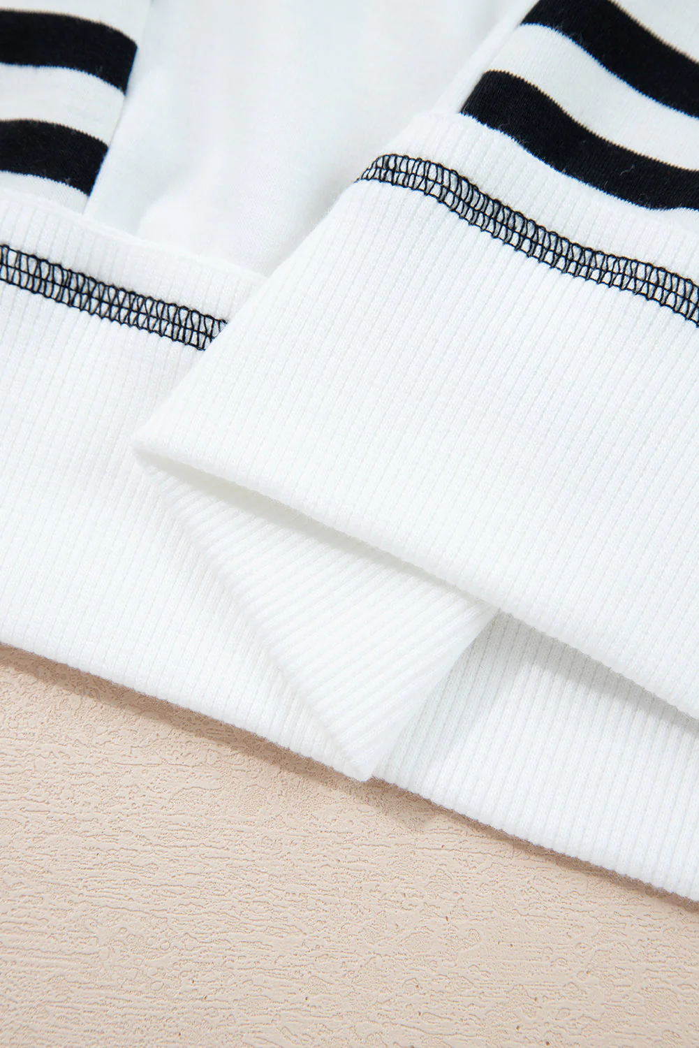 Threaded Pear Clare Contrast Stitching Oversize Sweatshirt - Image 7