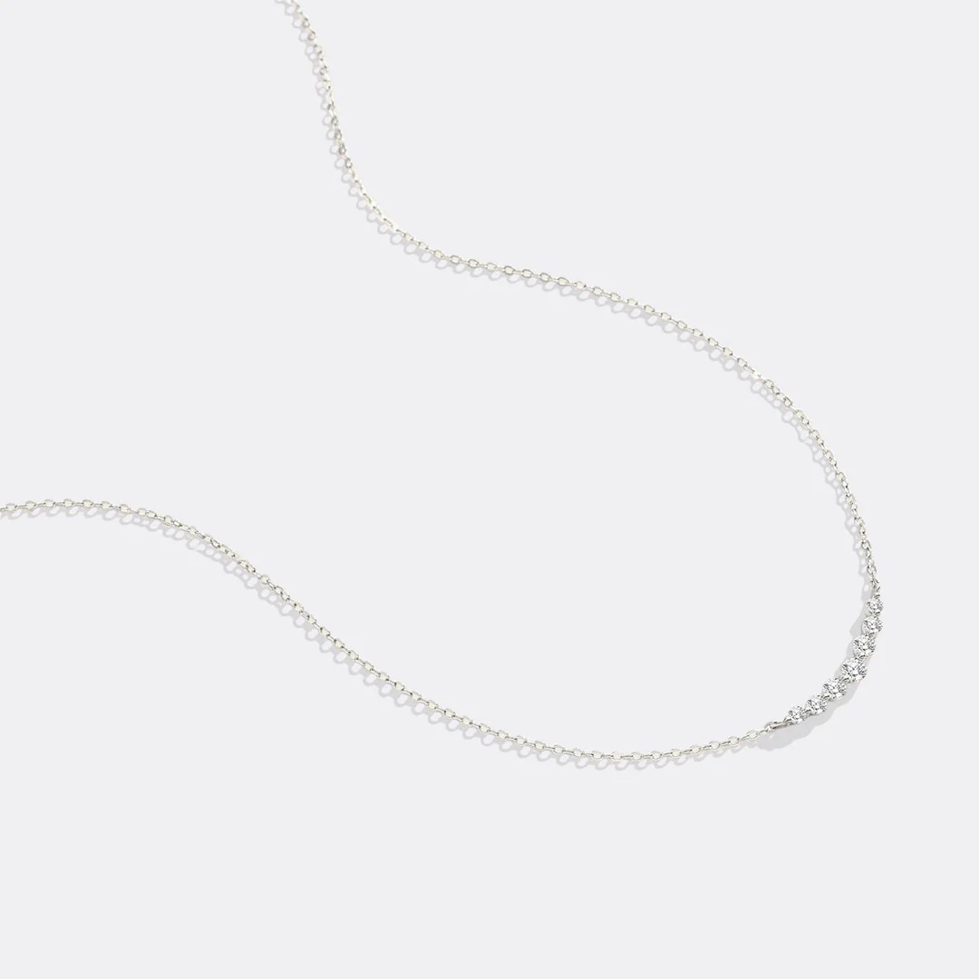 Mint & Lily Classic Arc Diamond Necklace - Image 11