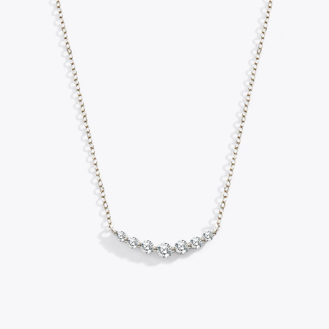 Mint & Lily Classic Arc Diamond Necklace - Image 15