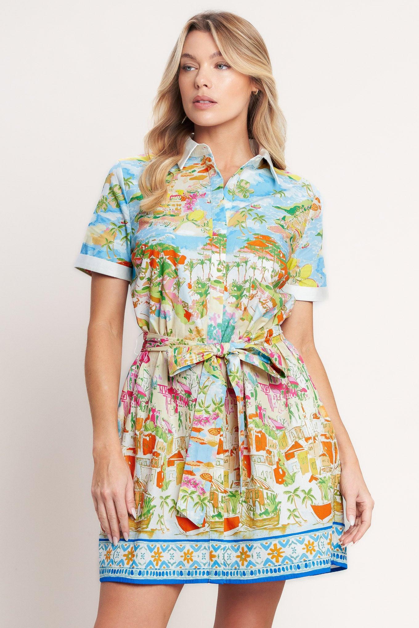 Coastal Market Woven Mini Dress - Image 4