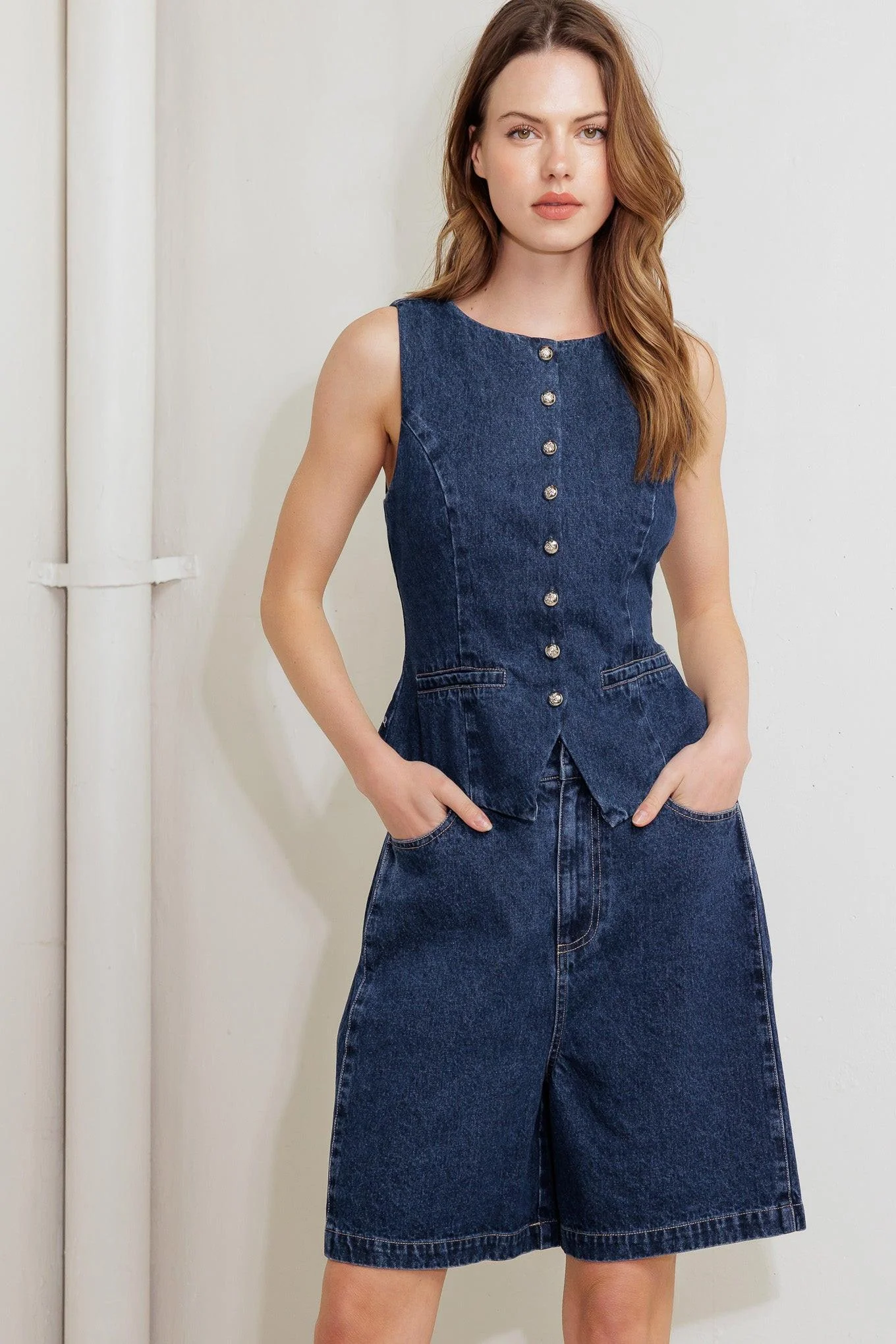 Coffee Petal Denim Short - Image 7