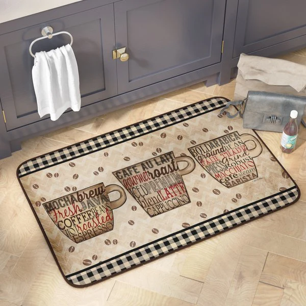 Coffee Words Antifatigue Kitchen Mats (COFFEE WORDS) - Image 2