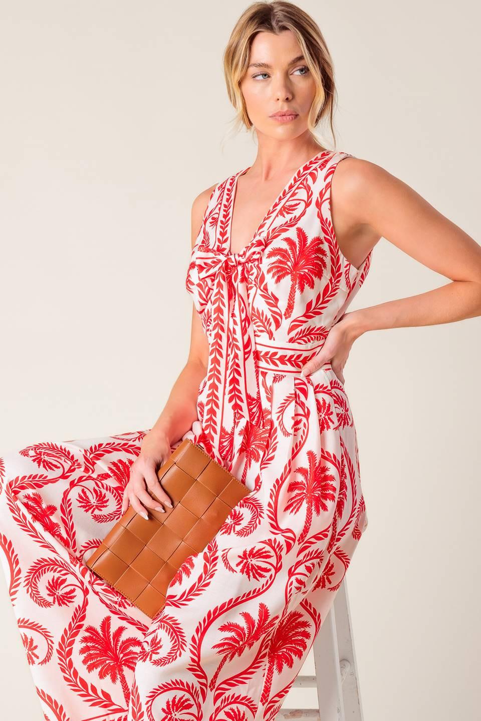Colette Dream Red Woven Jumpsuit - Image 7