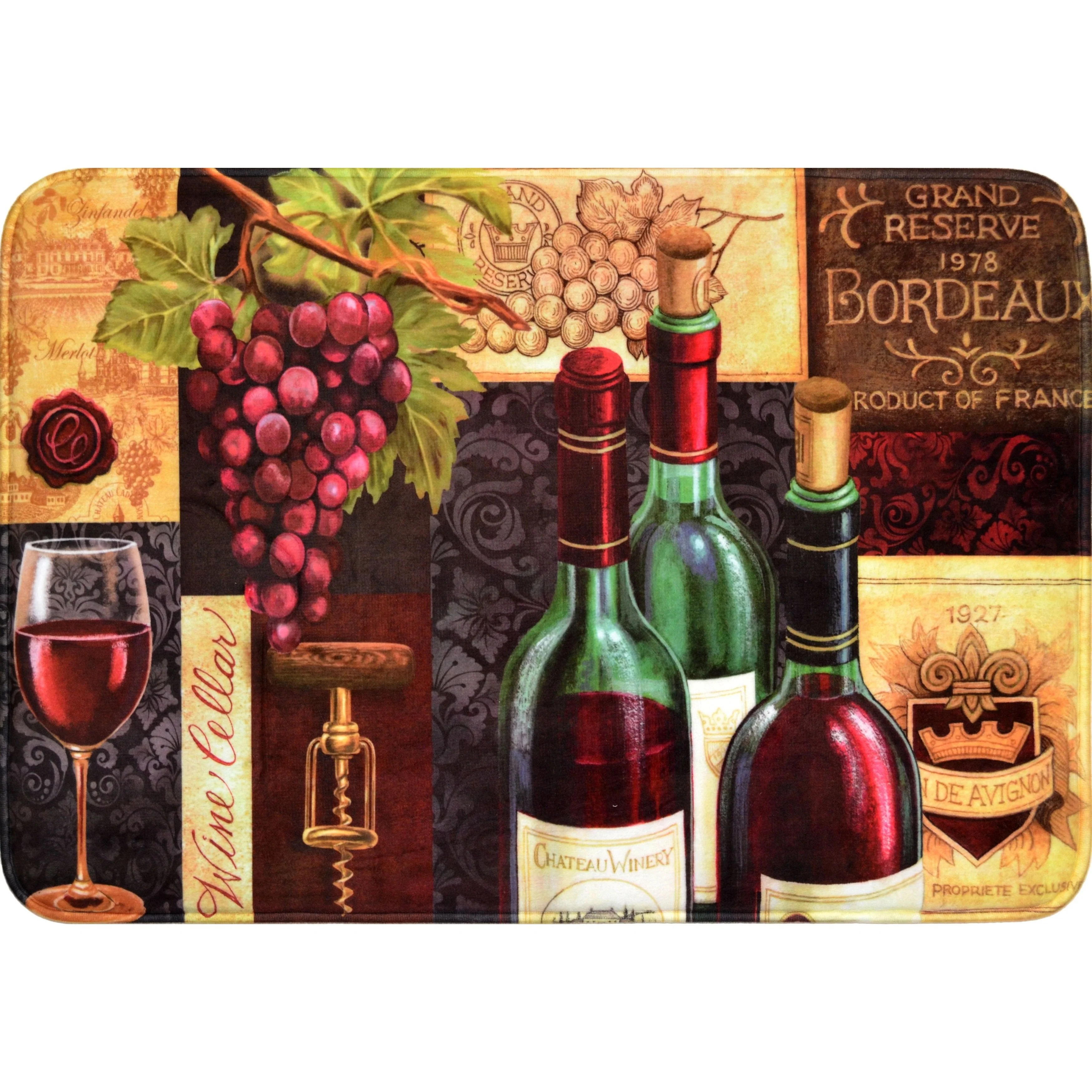 Comfort Cushion Anti-Fatigue Kitchen Mat (Wine Cellar) - Image 4