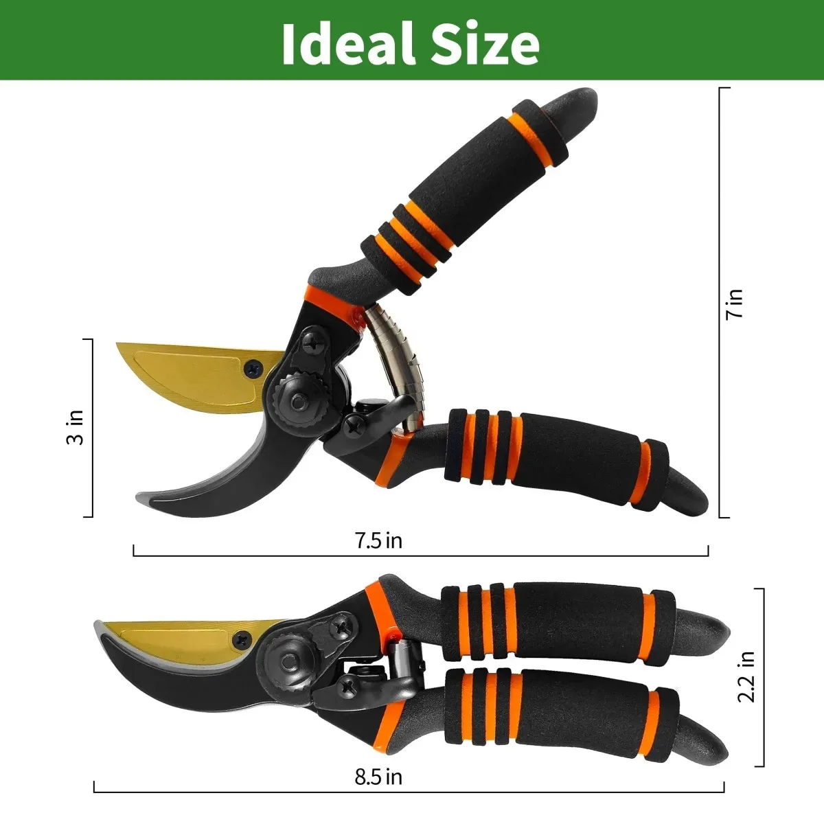 Comfort Grip Hand Pruners for Gardening - Image 4