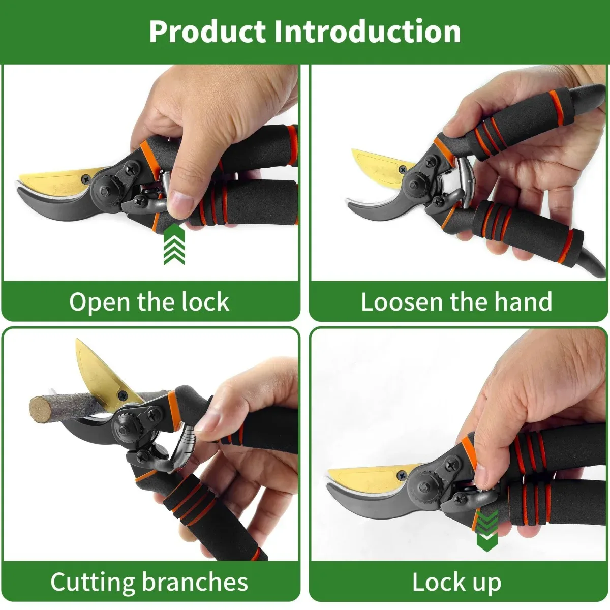 Comfort Grip Hand Pruners for Gardening - Image 6