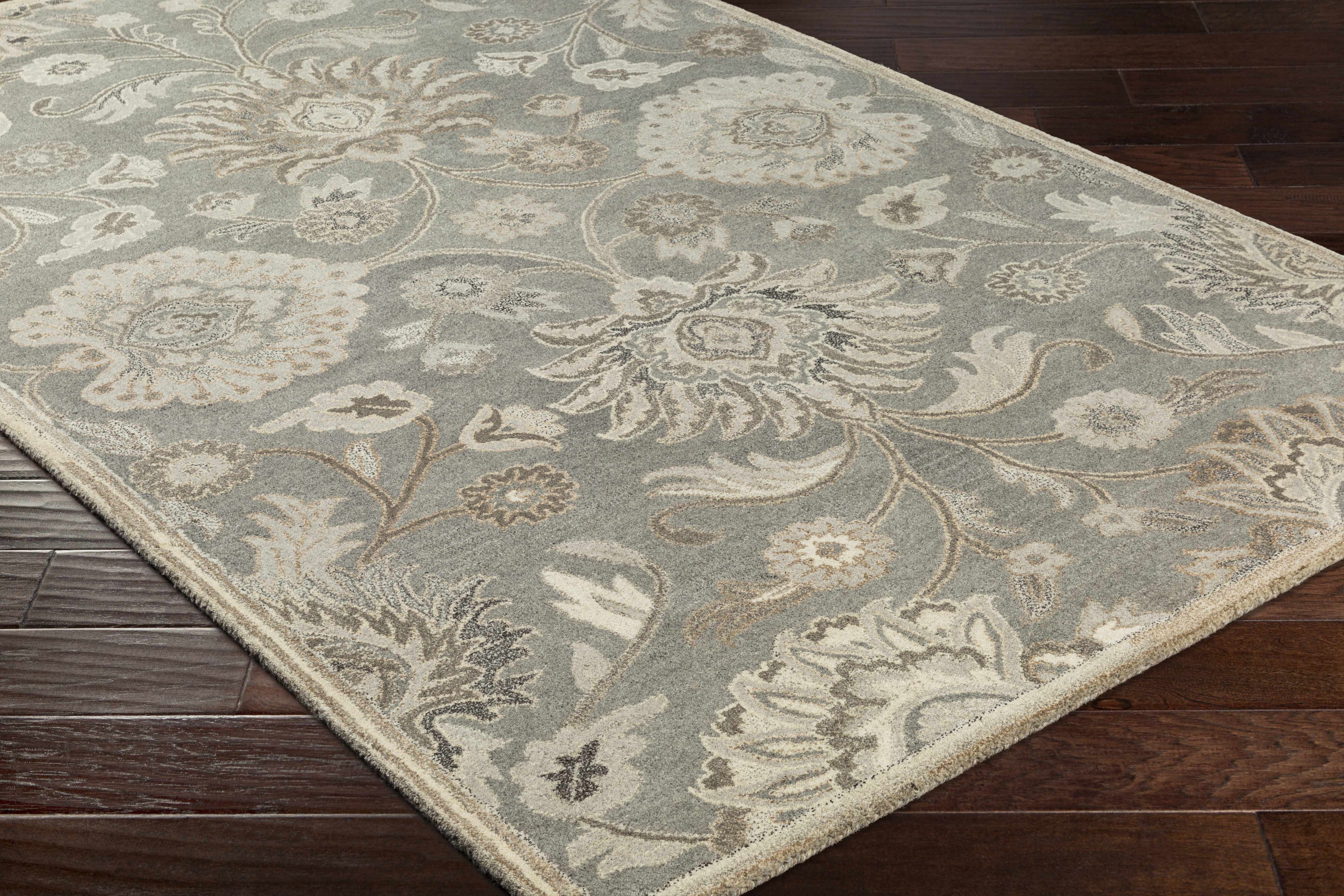 Conesus 1195 Hand Tufted Ivory & Taupe Wool Rug - Image 15
