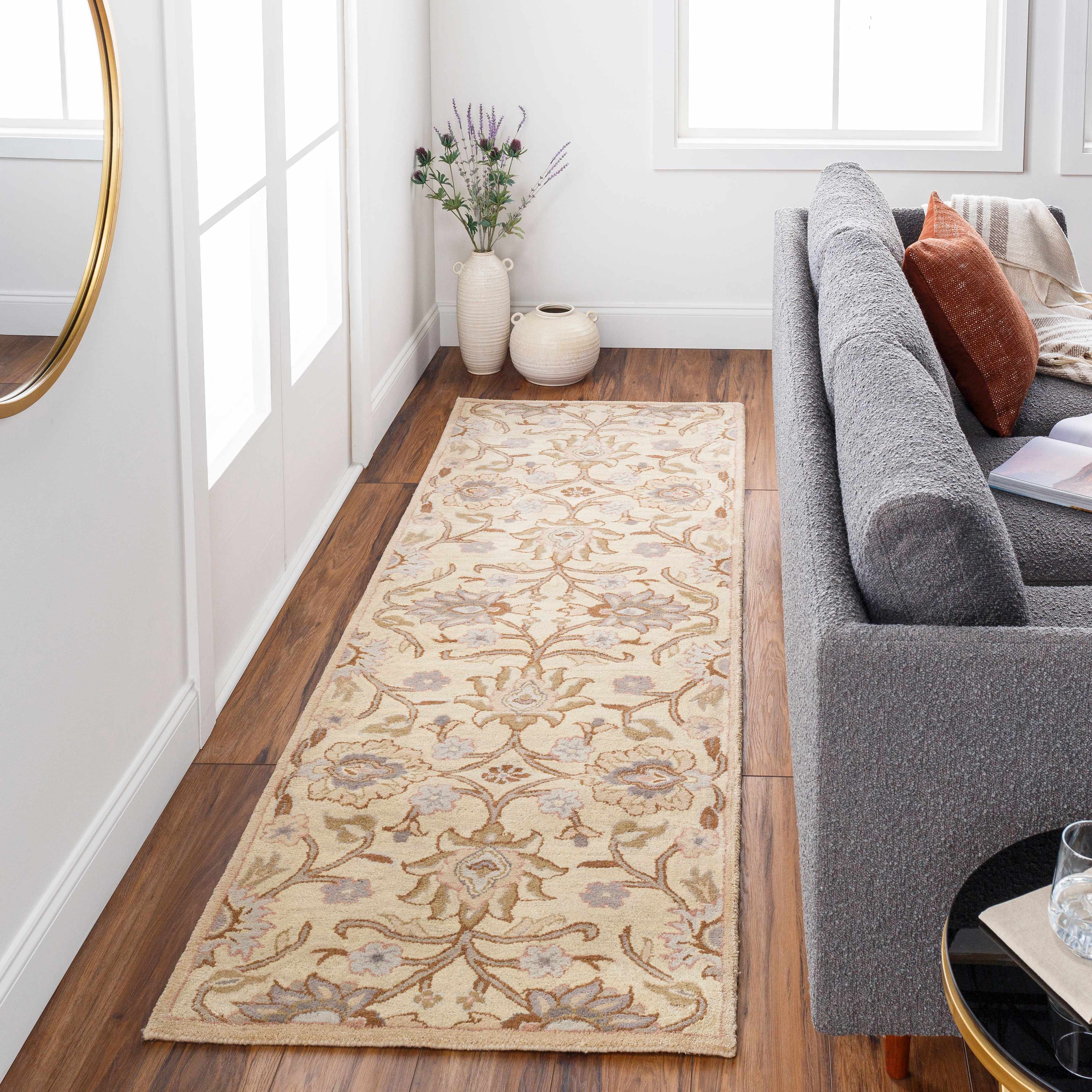 Conesus Hand Tufted Ivory 1109 Wool Rug - Image 3