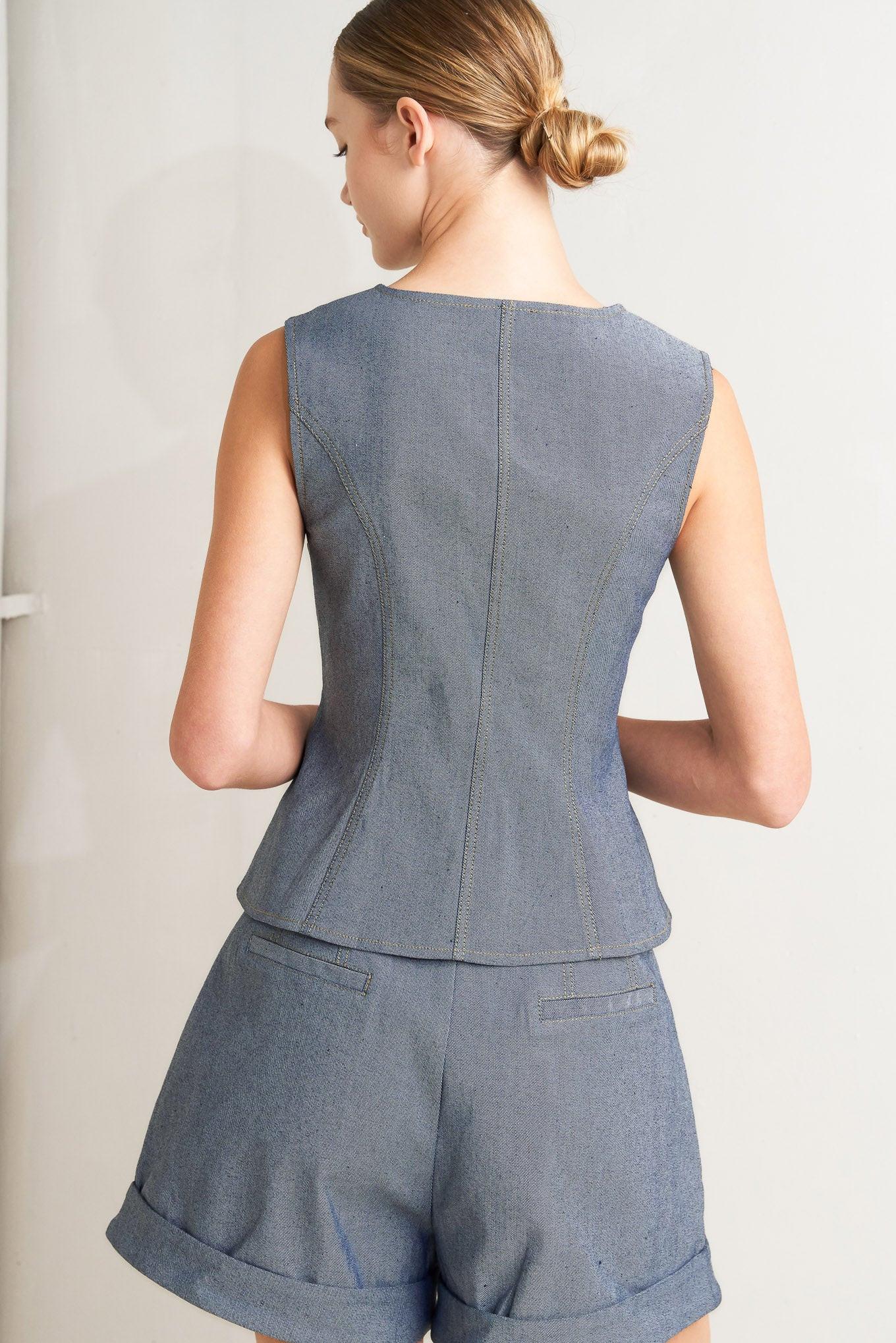 Confidently Cool Tailored Woven Vest - Image 6