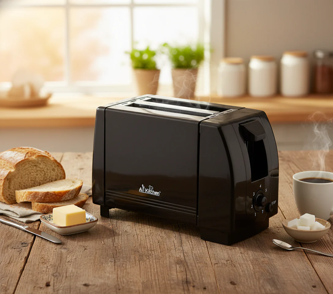 Cool Touch Toaster with 6 Temperature Settings & Extra Wide 1.25" Slots for Bagels, Waffles, Specialty Breads, Puff Pastry, Snacks, ETL Certified, 2 Slices - Image 4