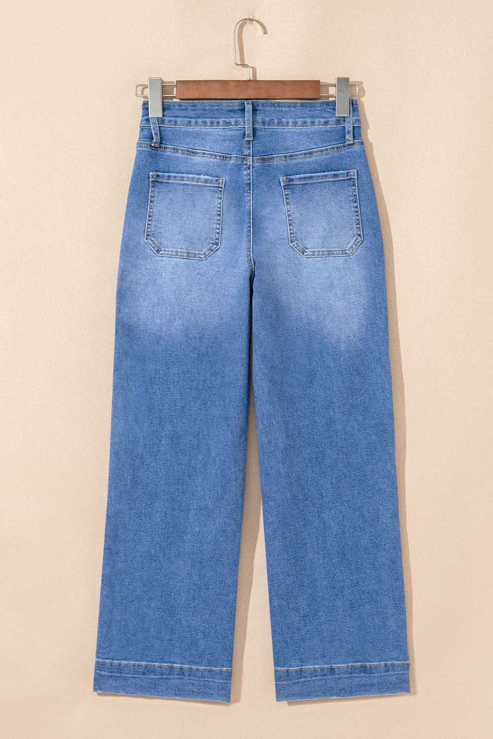 Threaded Pear Courtney Cropped High Rise Wide Leg Jeans - Image 16