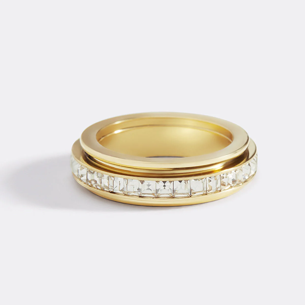 Mint & Lily Crystal Statement Spinning Fidget Ring - Image 2