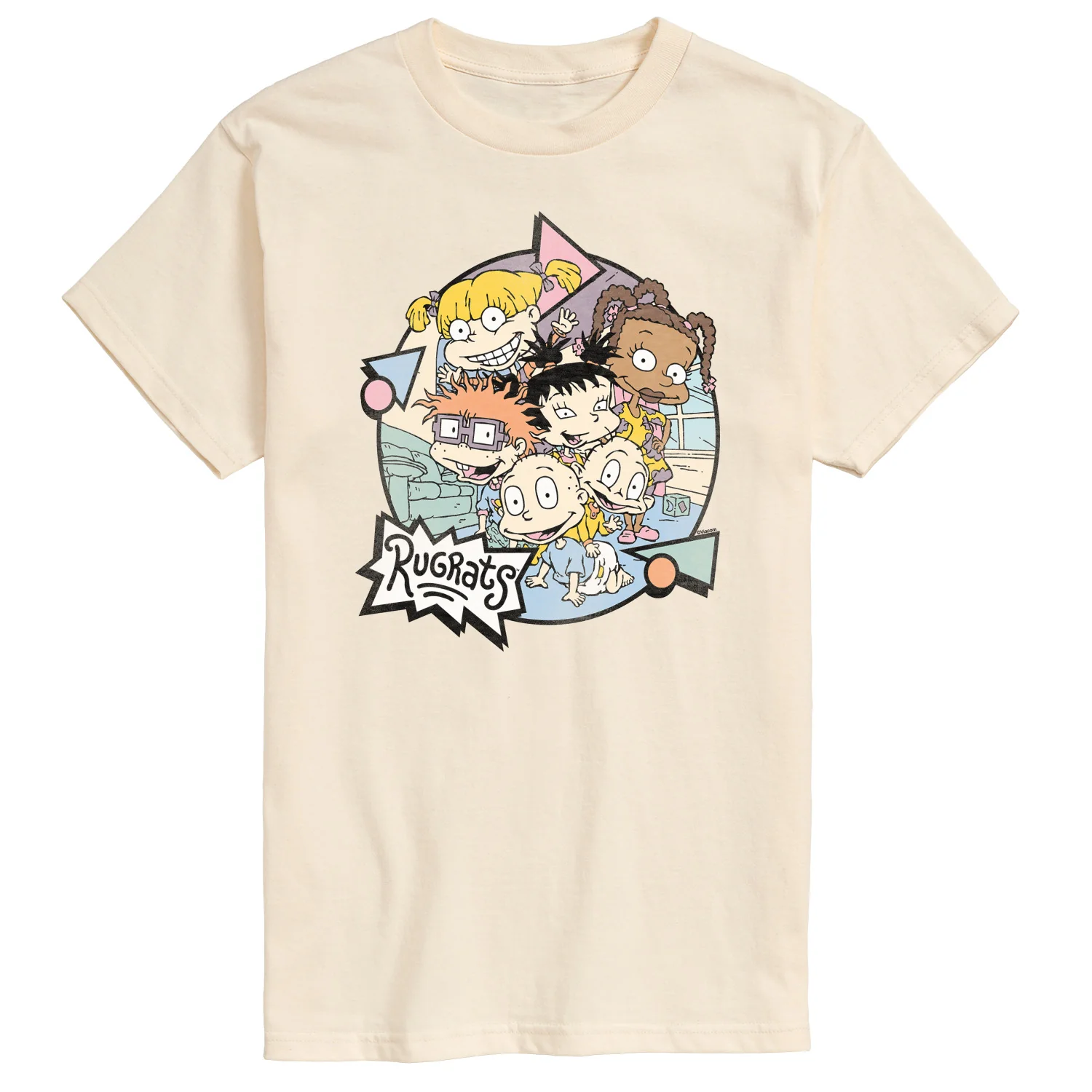 Rugrats - Pastel Character Circle - Men's Short Sleeve Graphic T-Shirt