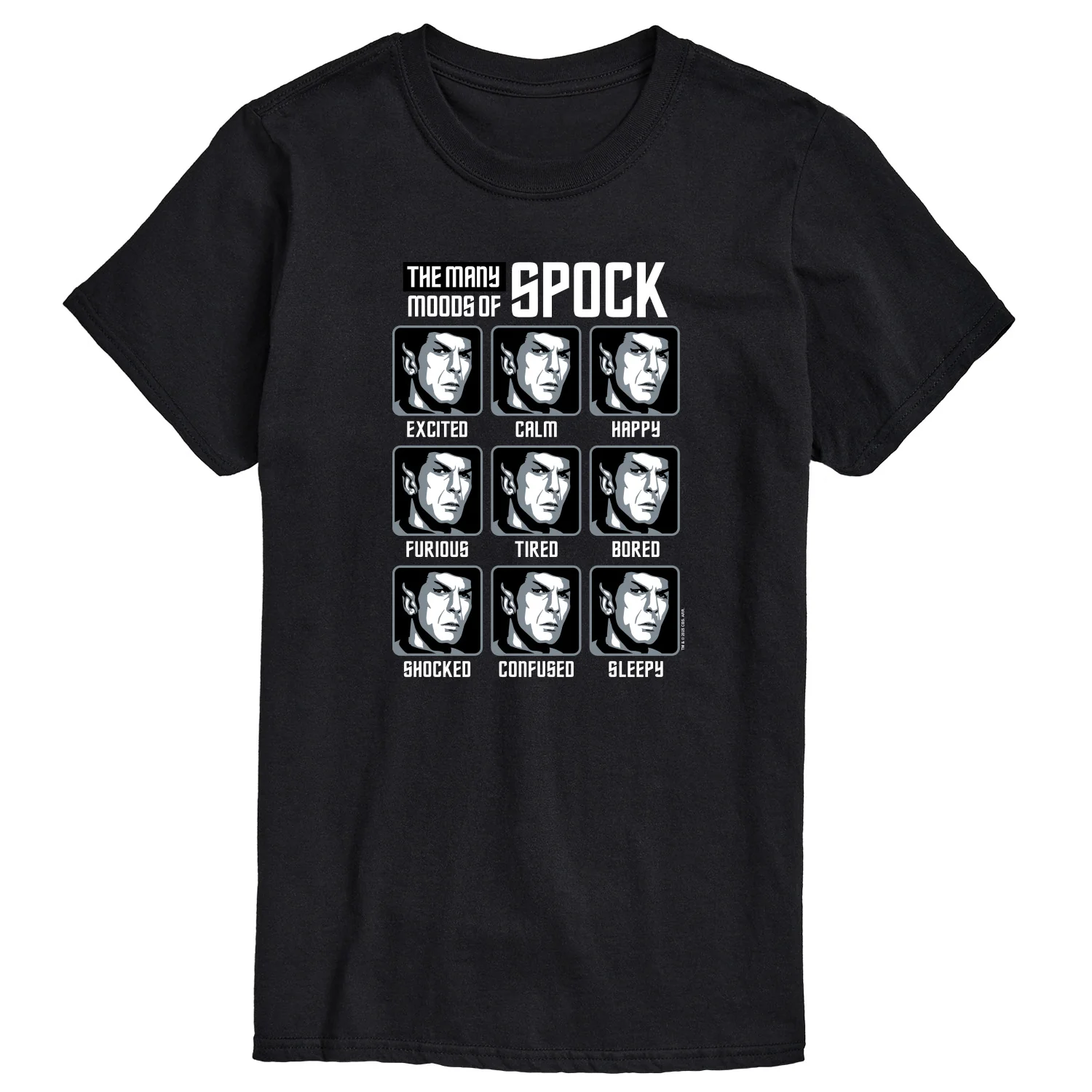 Star Trek - Spock Moods - Men's Short Sleeve Graphic T-Shirt - Image 2