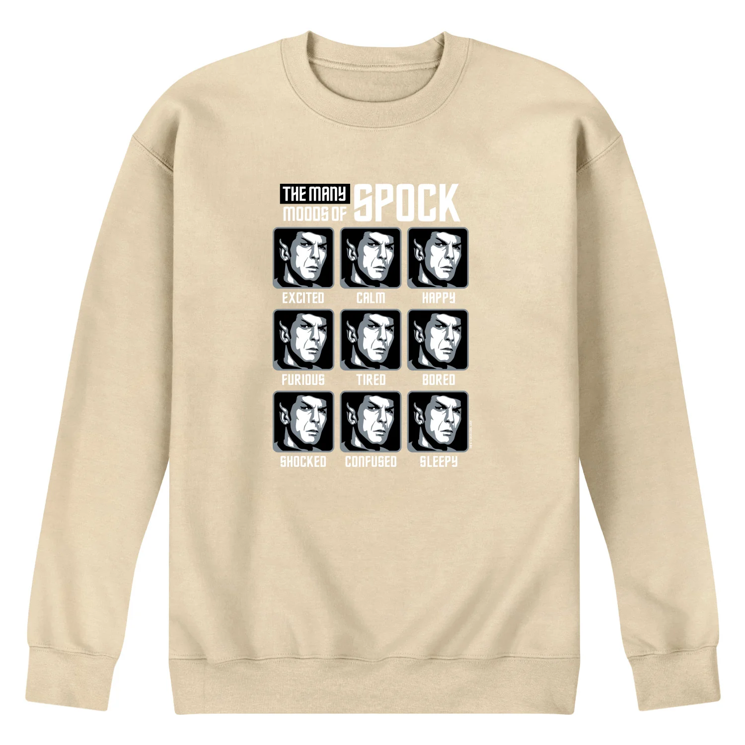 Star Trek - Spock Moods - Men's Crew Fleece - Image 2