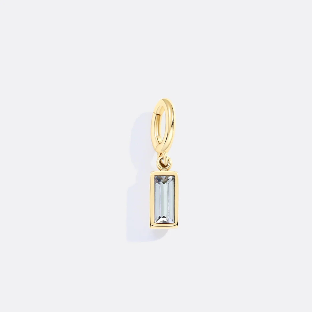 Mint & Lily Dainty Baguette Birthstone Charm - Image 14