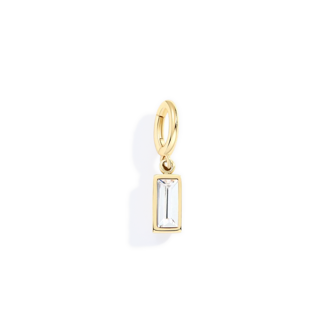 Mint & Lily Dainty Baguette Birthstone Charm - Image 26