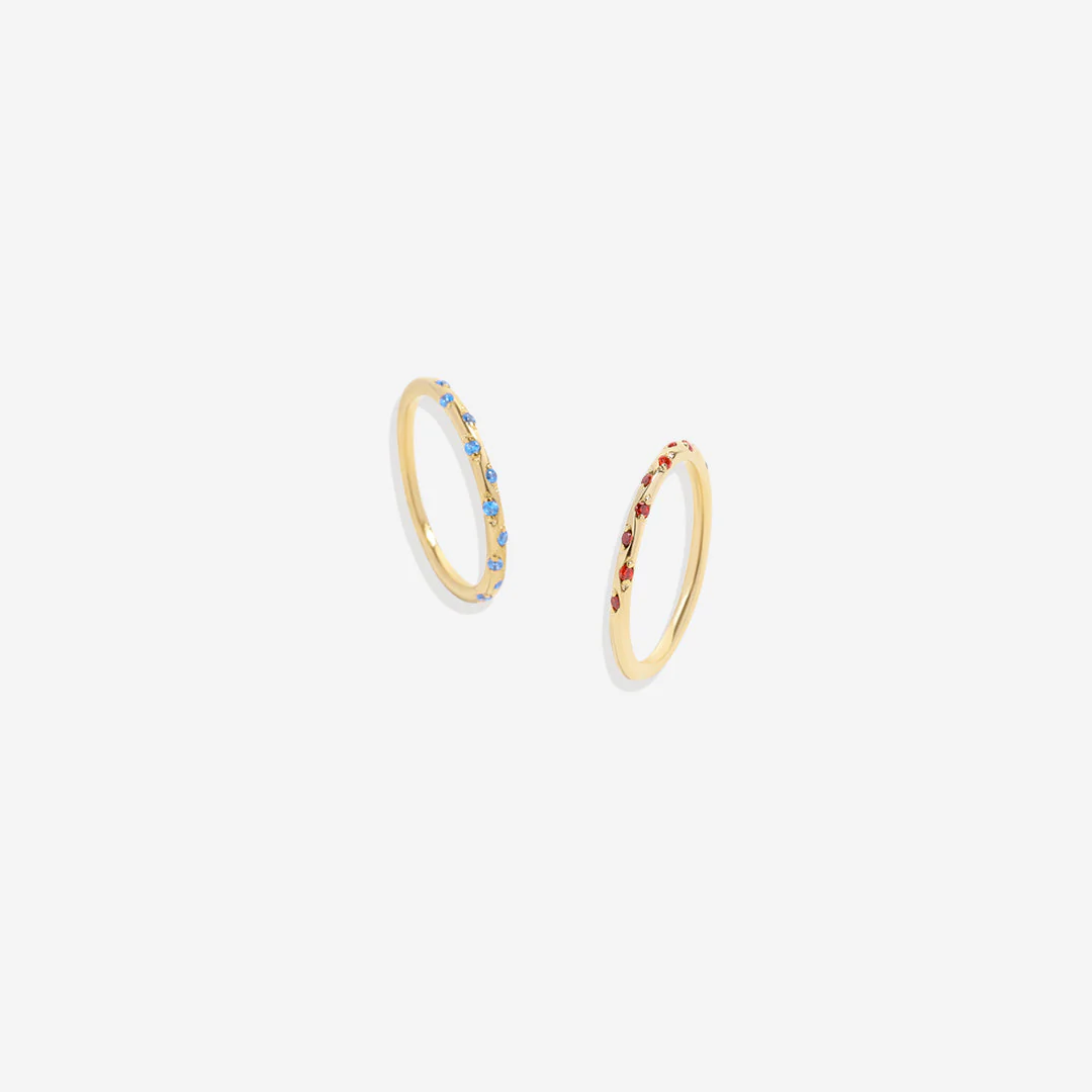 Mint & Lily Dainty Constellation Birthstone Ring - Image 8