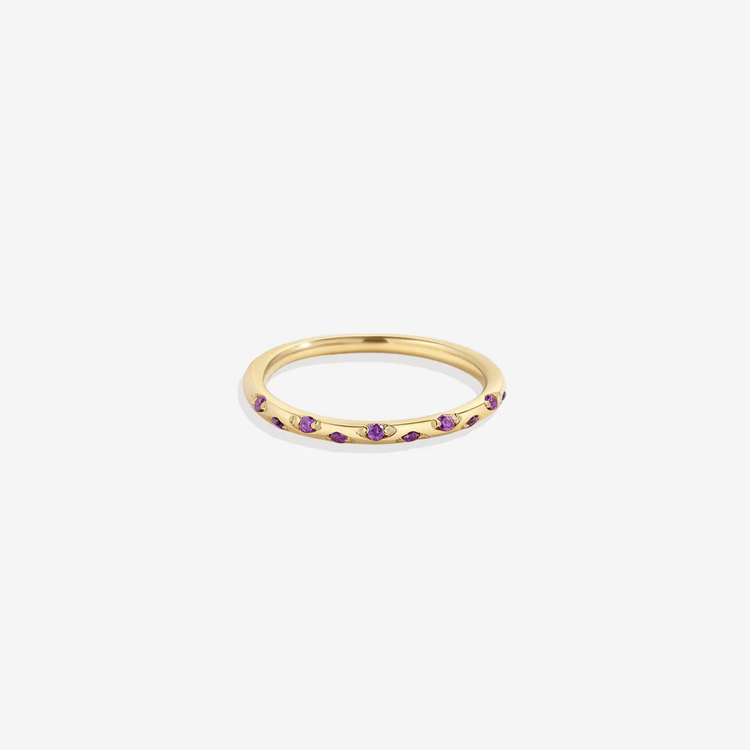 Mint & Lily Dainty Constellation Birthstone Ring - Image 9