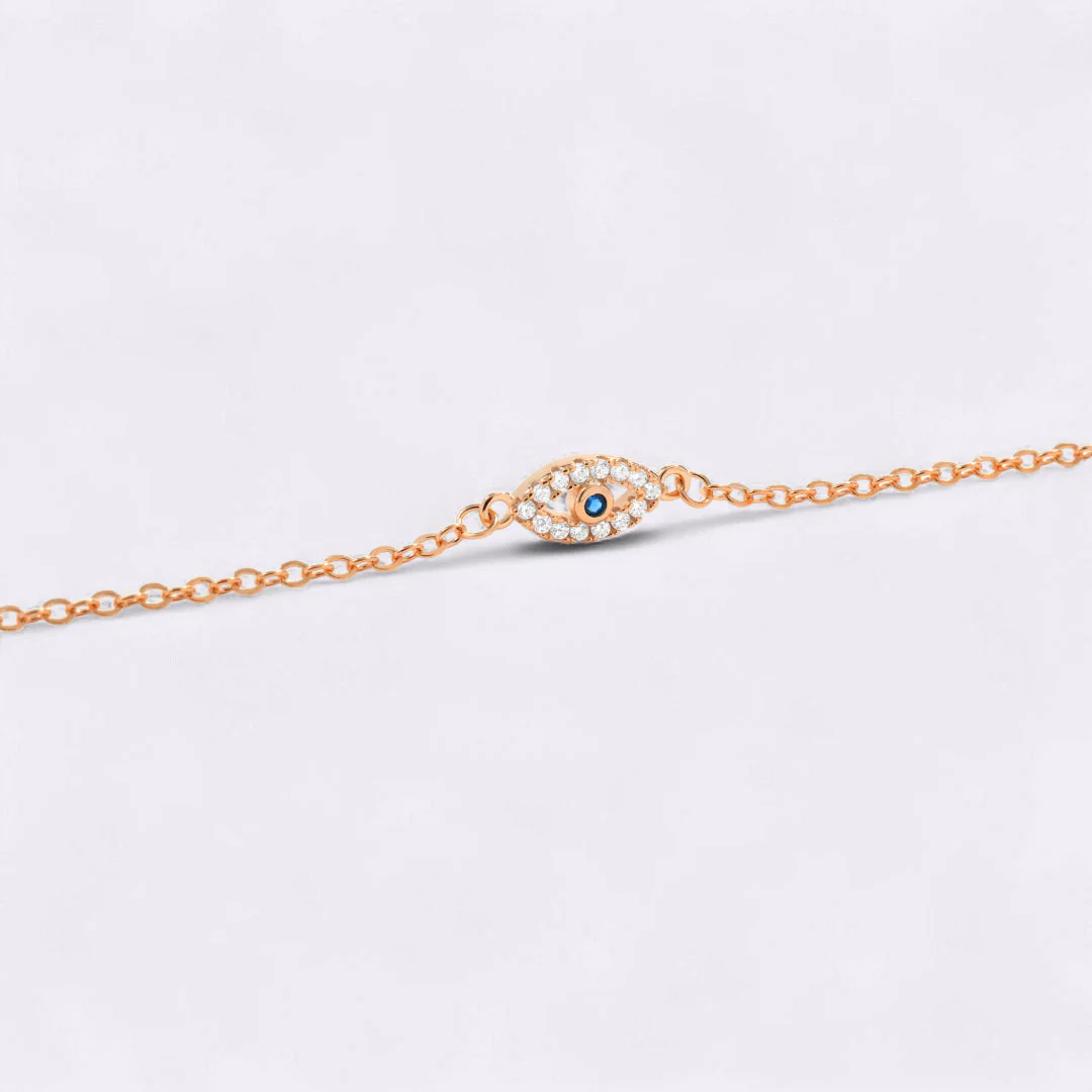 Mint & Lily Dainty Evil Eye Charm Bracelet - Image 28