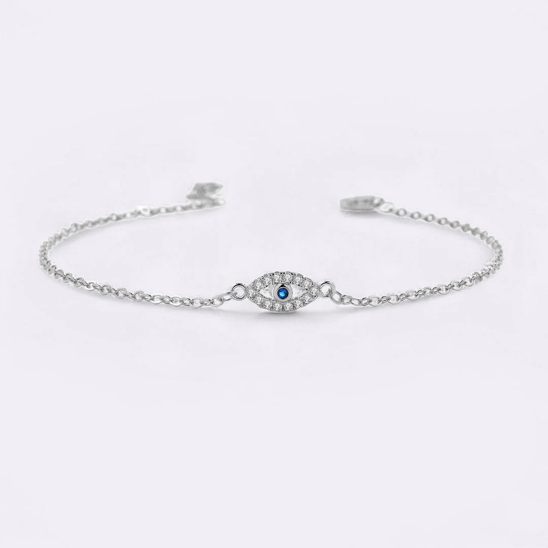 Mint & Lily Dainty Evil Eye Charm Bracelet - Image 29