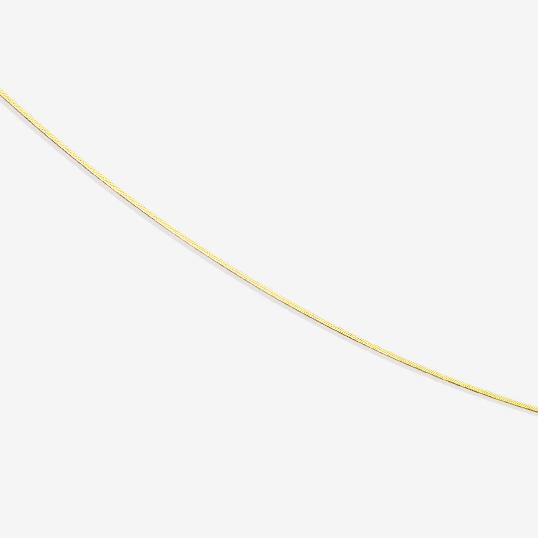 Mint & Lily Dainty Herringbone Chain Necklace - Image 6