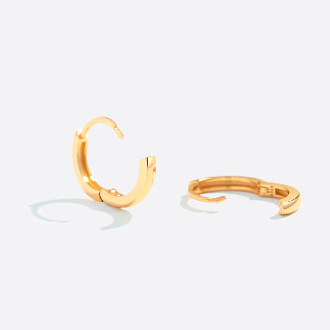 Mint & Lily Dainty Huggie Hoop Earrings - Image 6