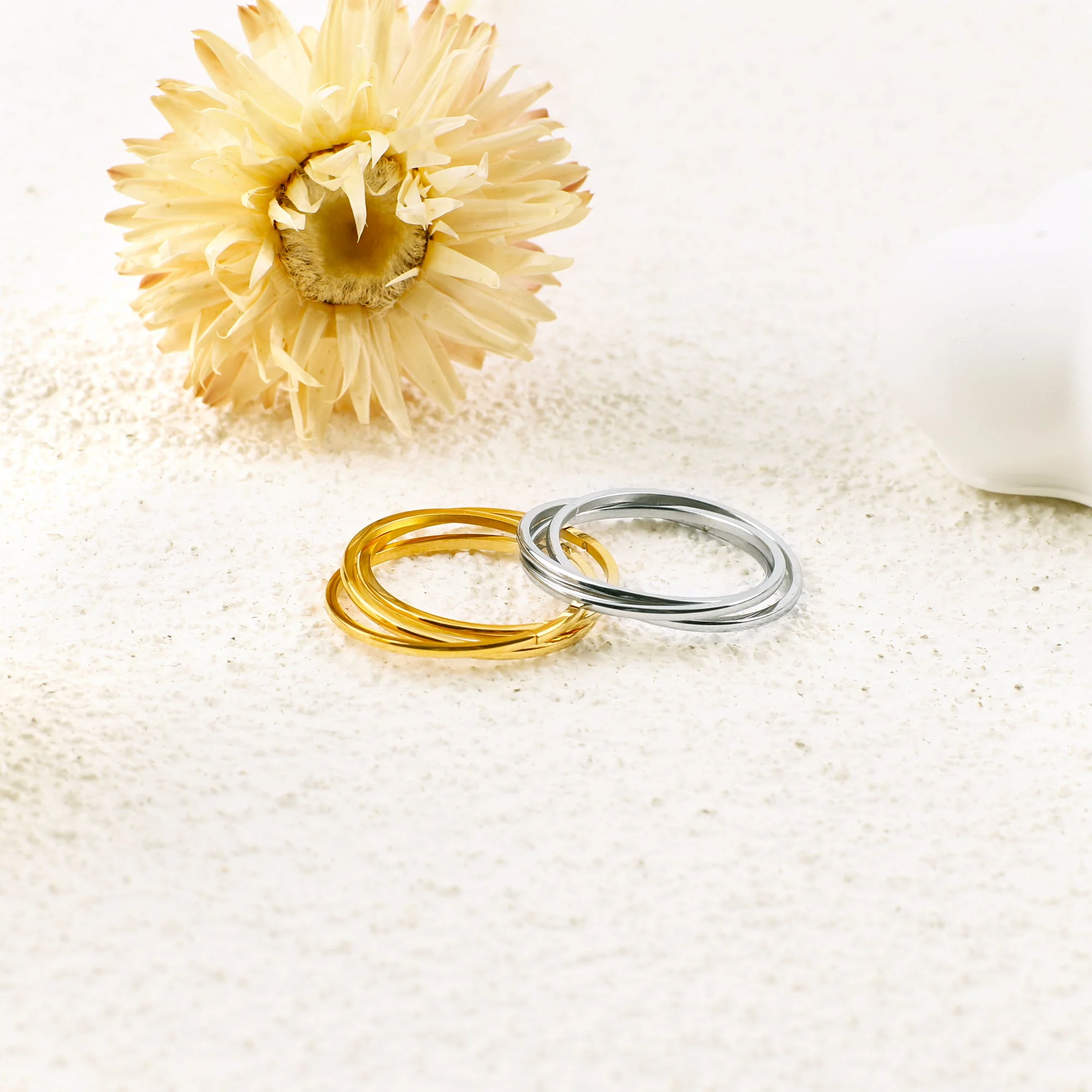 Mint & Lily Dainty Interlocking Fidget Ring - Image 19