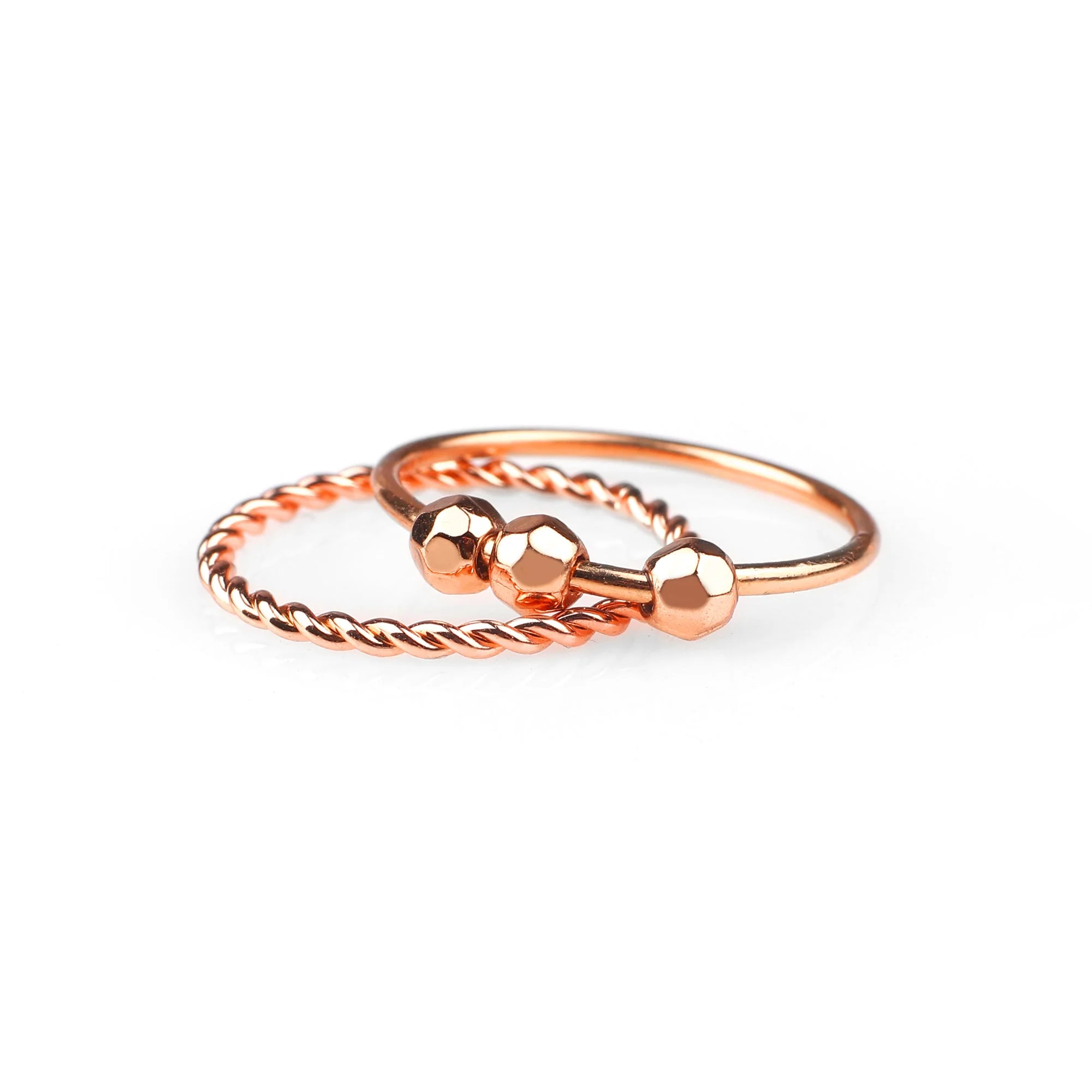 Mint & Lily Dainty Stackable Beaded Fidget Ring Set - Image 21